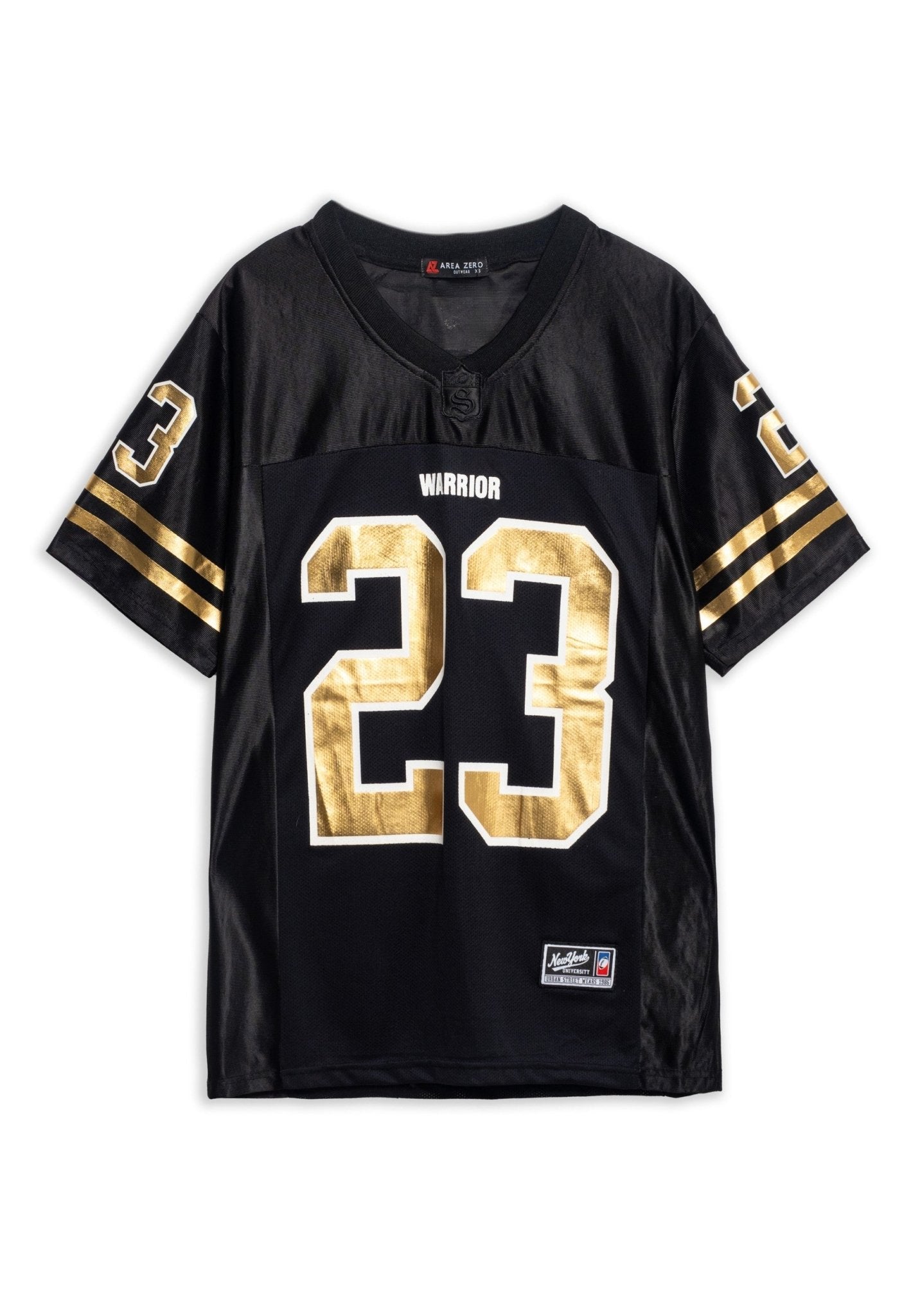 CAMISETA NEGRA WARRIOR 23 GOLD TEE - AREA ZERO