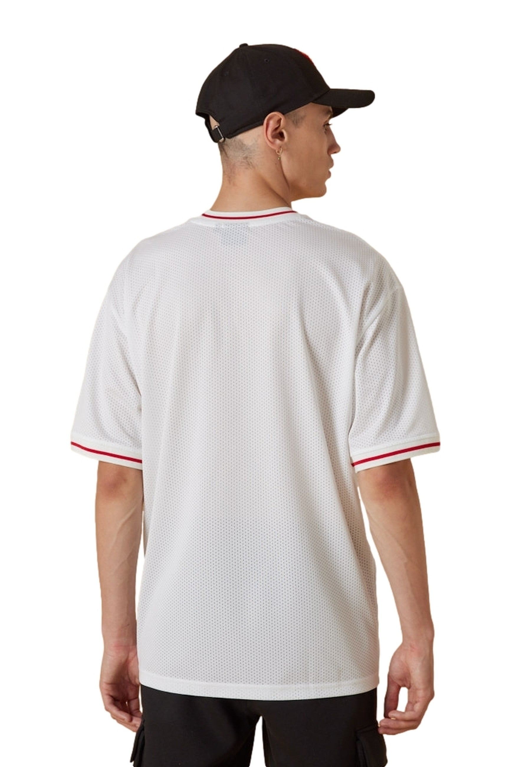 CAMISETA NEW ERA BLANCA BULLS NBA MESH TEAM LOGO OVRSZD TEE CHIBUL