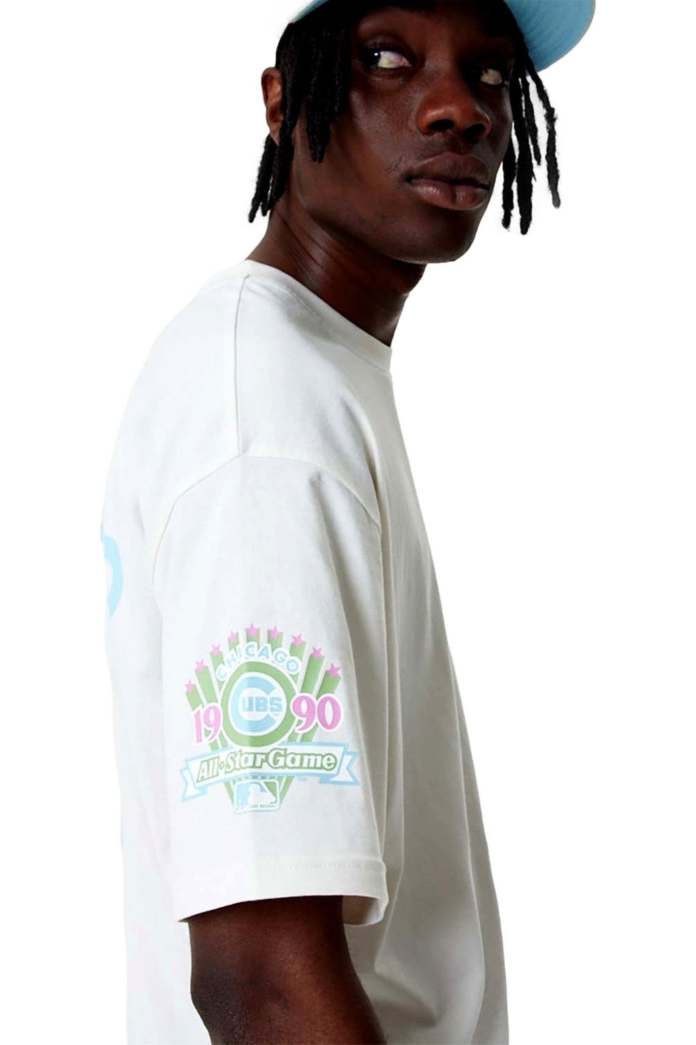 CAMISETA NEW ERA BLANCA CUBS MLN PASTEL OS TEE CHICUB - AREA ZERO