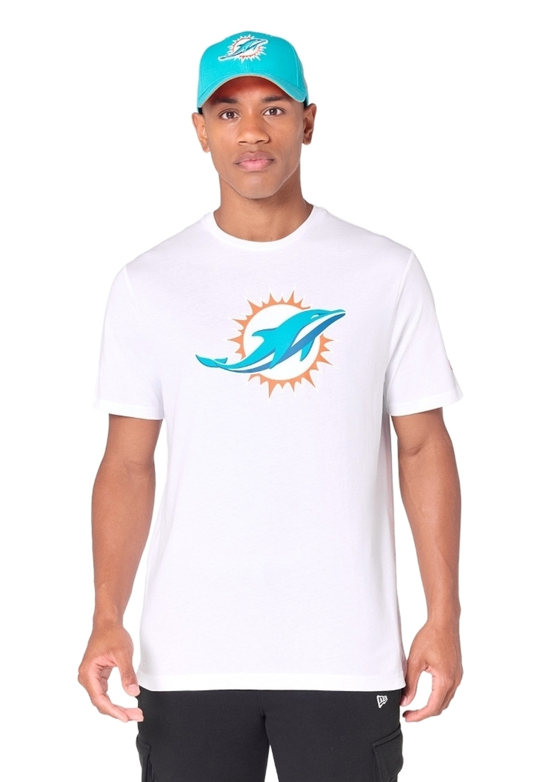 CAMISETA NEW ERA BLANCA MIAMI DOLPHINS NOS NFL REGULAR TEE MIADOL