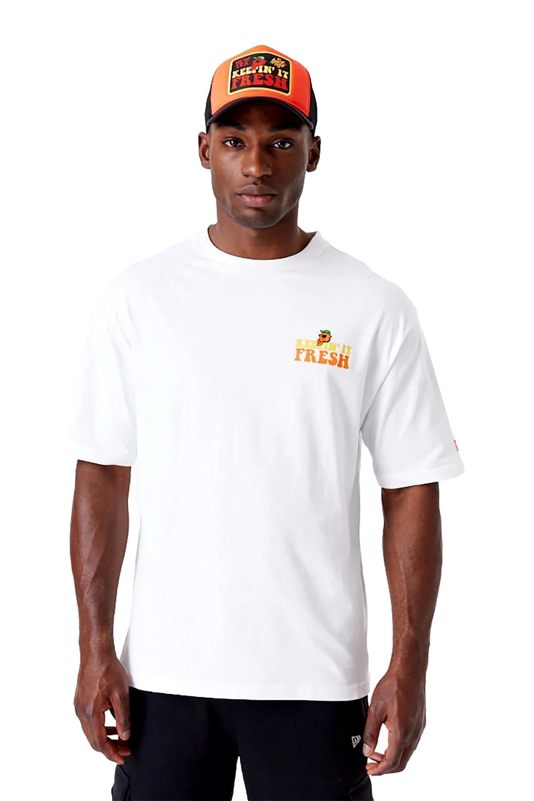 CAMISETA NEW ERA BLANCA NE FRUIT GRPHC OS TEE