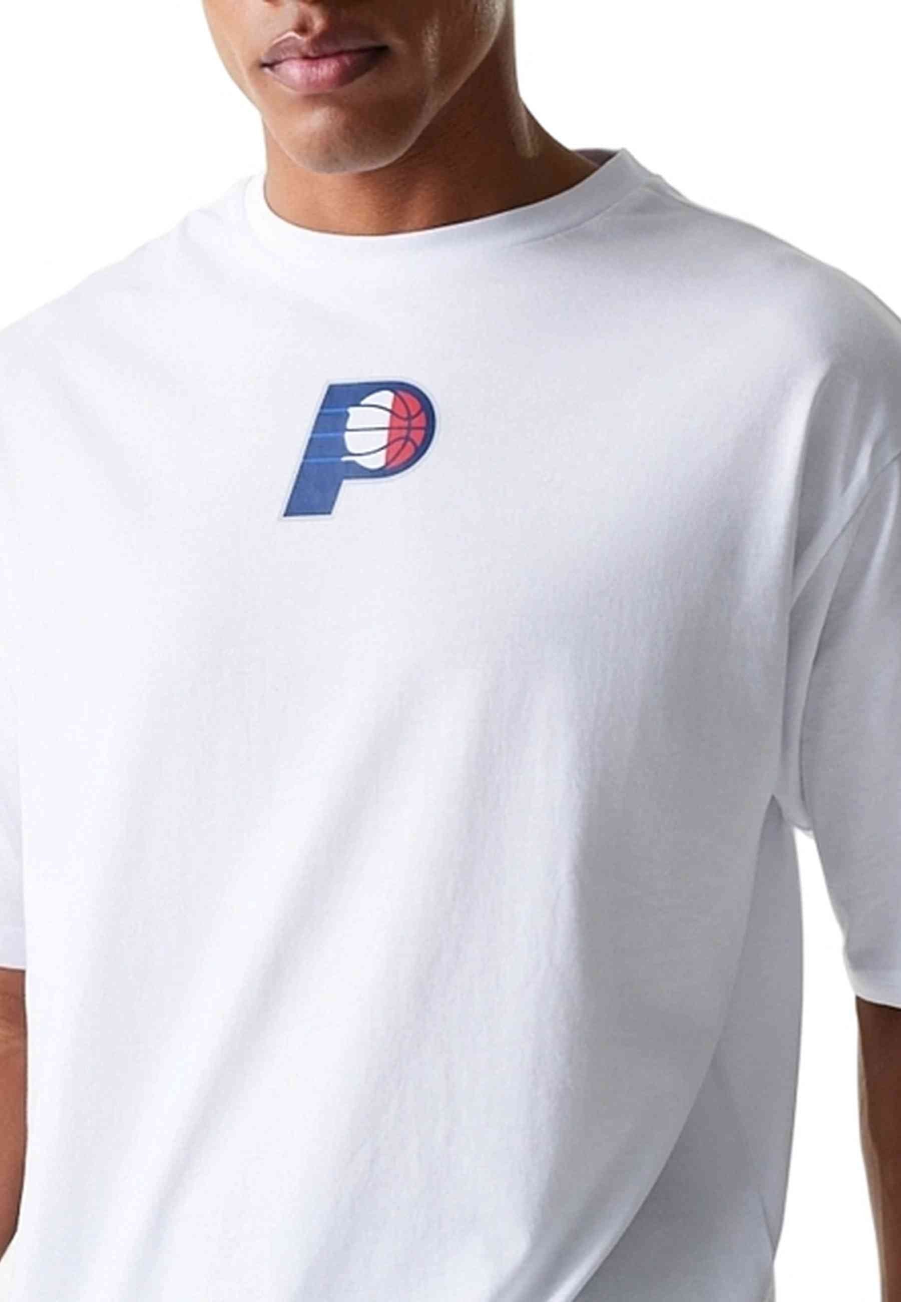 CAMISETA NEW ERA BLANCA PACERS NBA PARIS GAMES OS TEE INDPAC