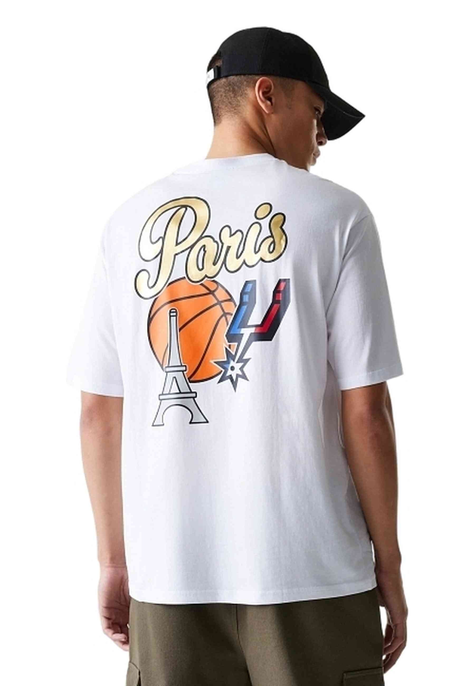 CAMISETA NEW ERA BLANCA SPURS NBA PARIS GAMES OS TEE SAASPU
