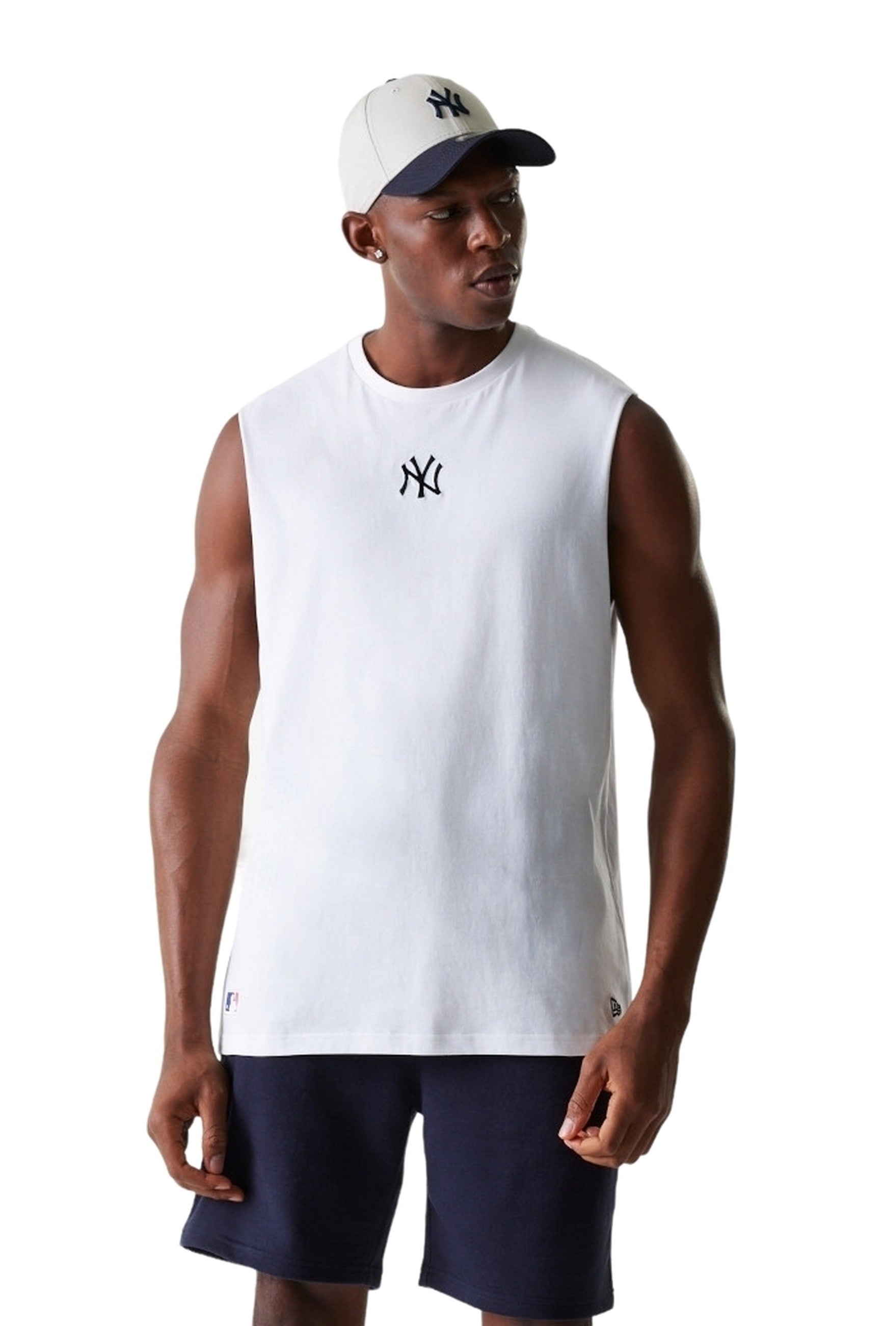 CAMISETA NEW ERA BLANCA TIRANTES YANKKES MIDI LOGO SLEEVELESS TEE