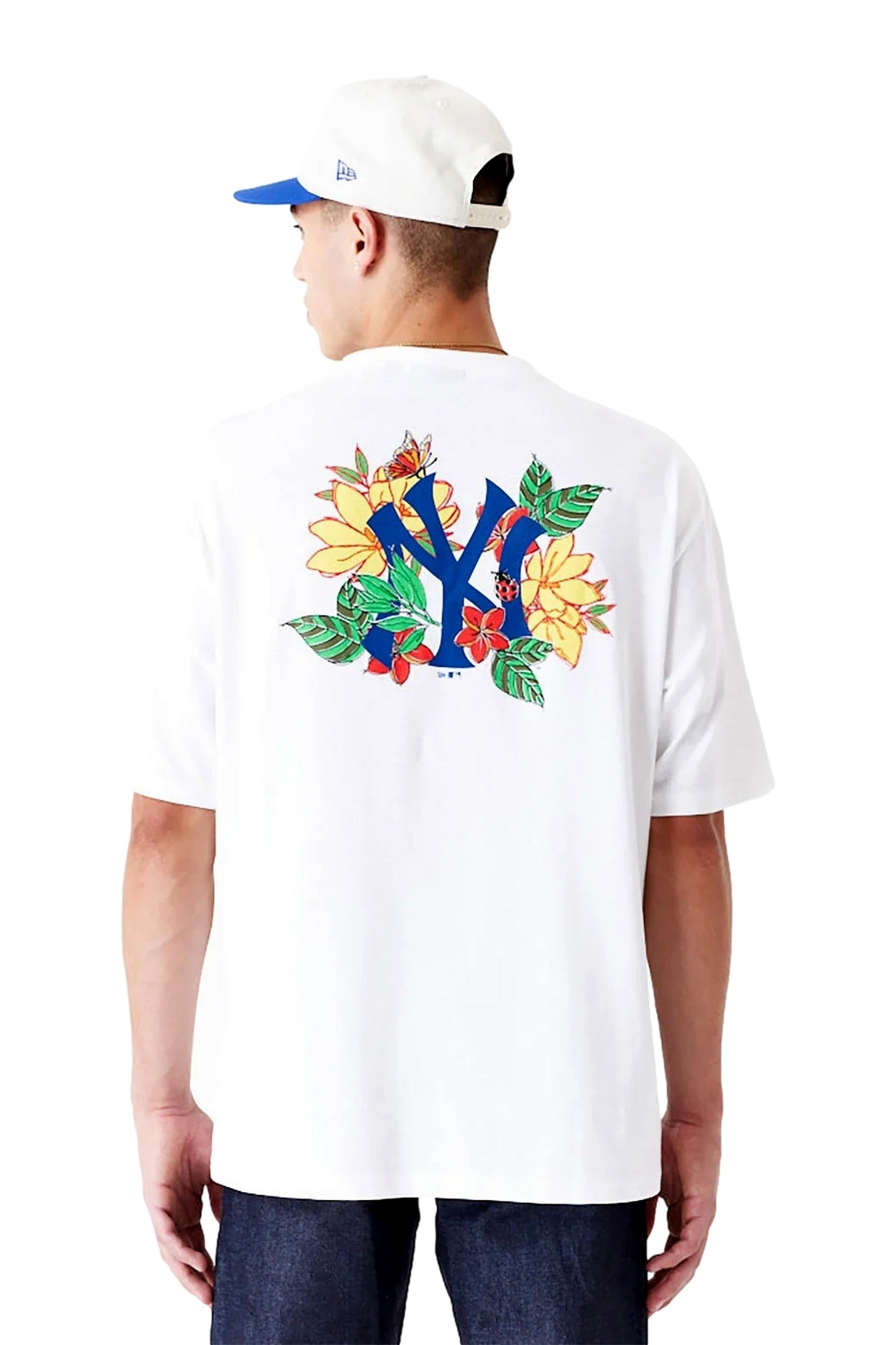 CAMISETA NEW ERA BLANCA YANKEES MLB FLORAL GRPHC OS TEE NEYYAN