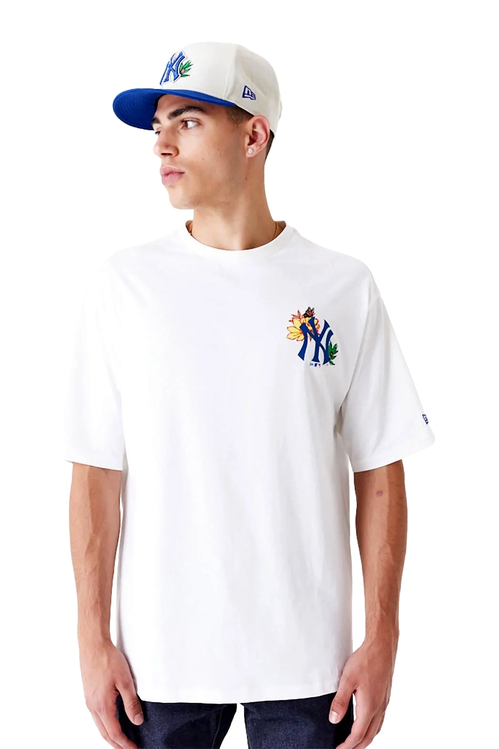 CAMISETA NEW ERA BLANCA YANKEES MLB FLORAL GRPHC OS TEE NEYYAN