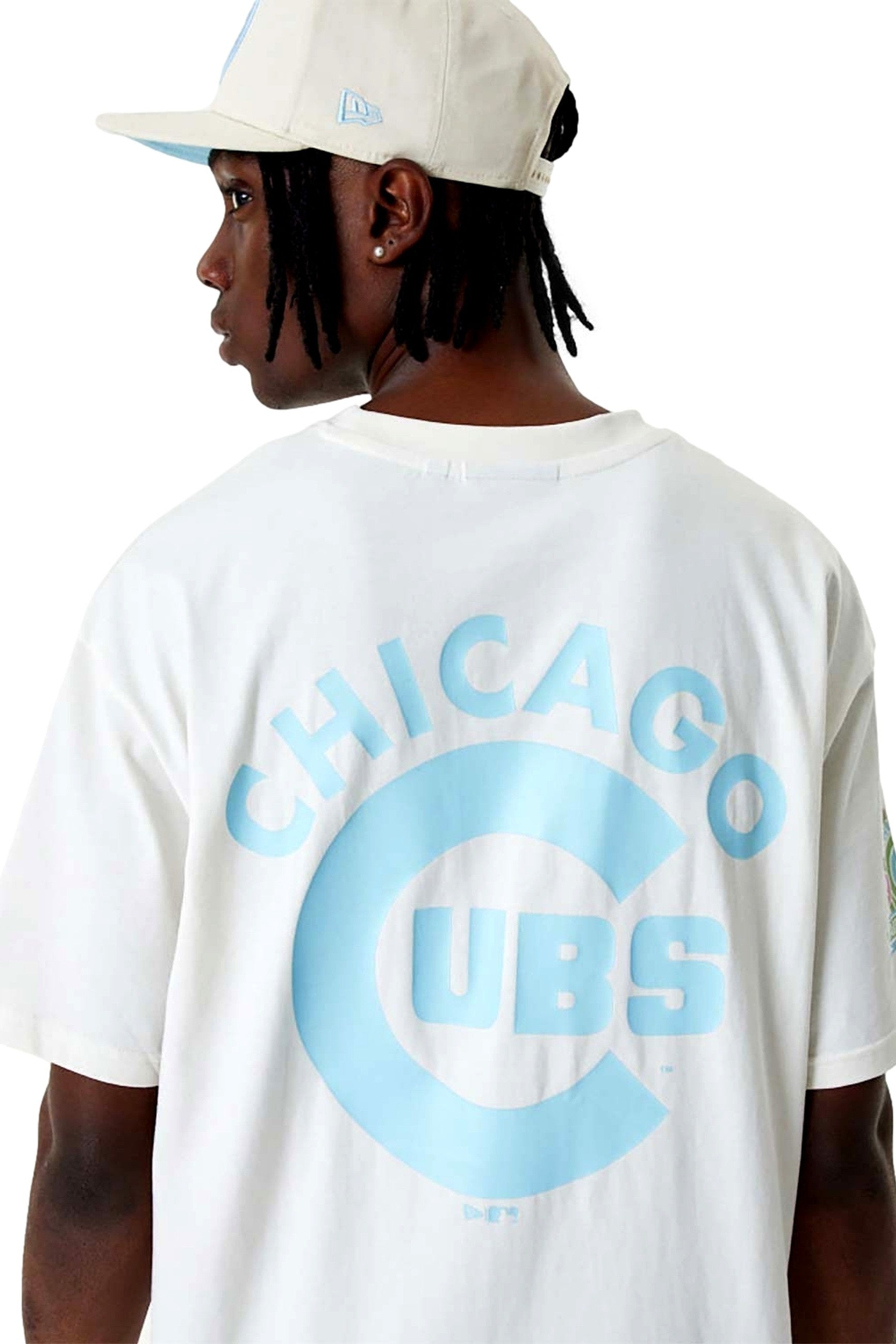 CAMISETA NEW ERA BLANCA CUBS MLN PASTEL OS TEE CHICUB