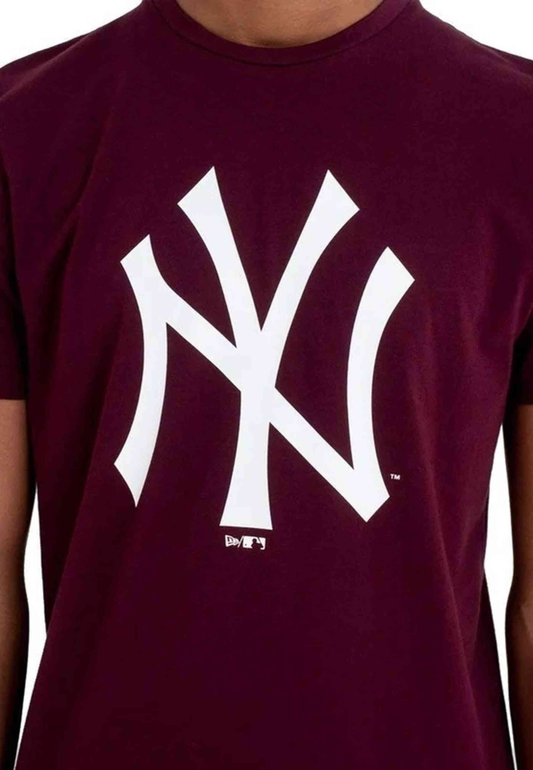 CAMISETA NEW ERA GRANATE YANKEES NOS MLB REGULAR TEE NEYYAN MRNWHI
