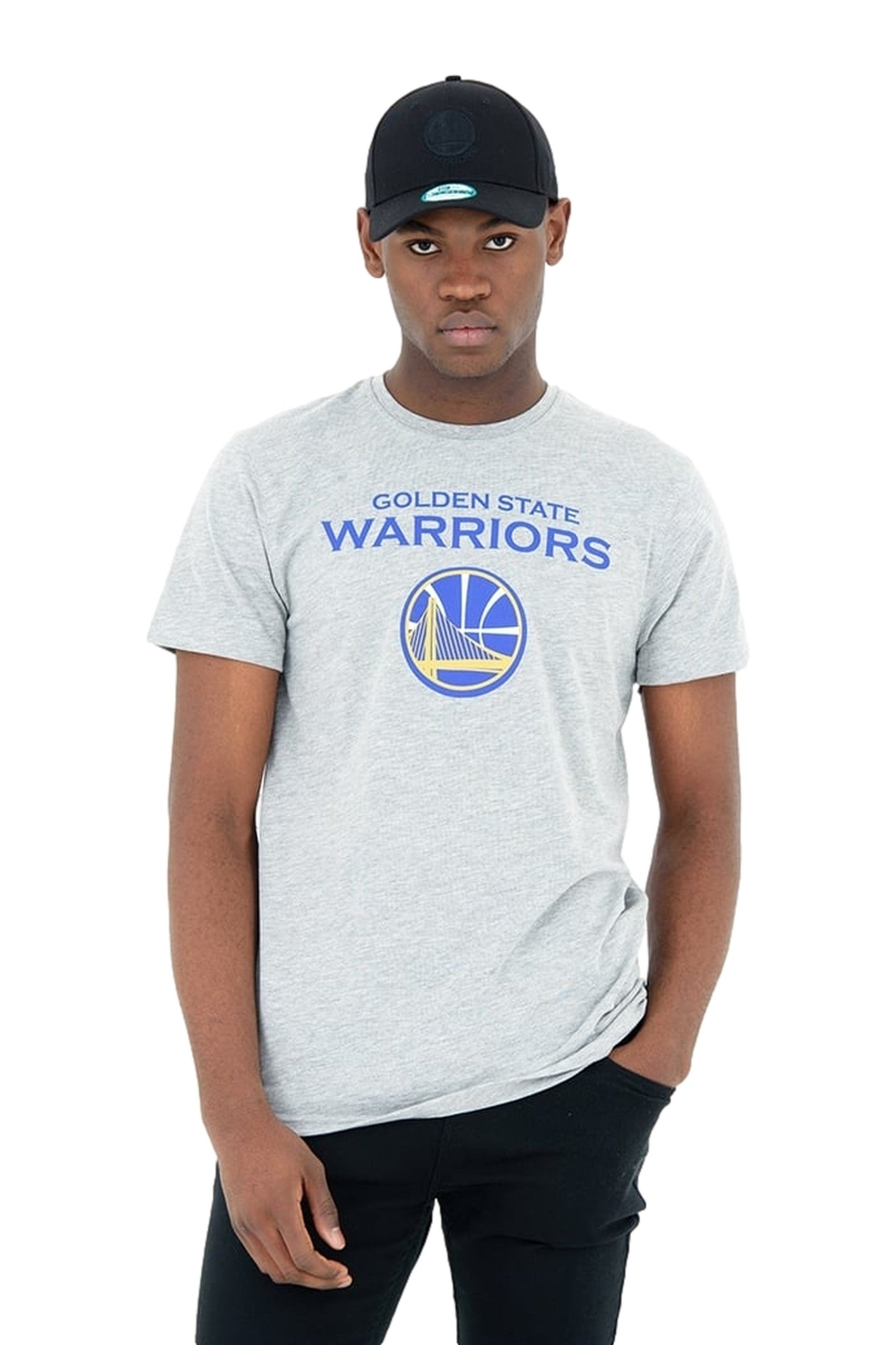 CAMISETA NEW ERA GRIS GOLDEN STATE TEAM LOGO TEE