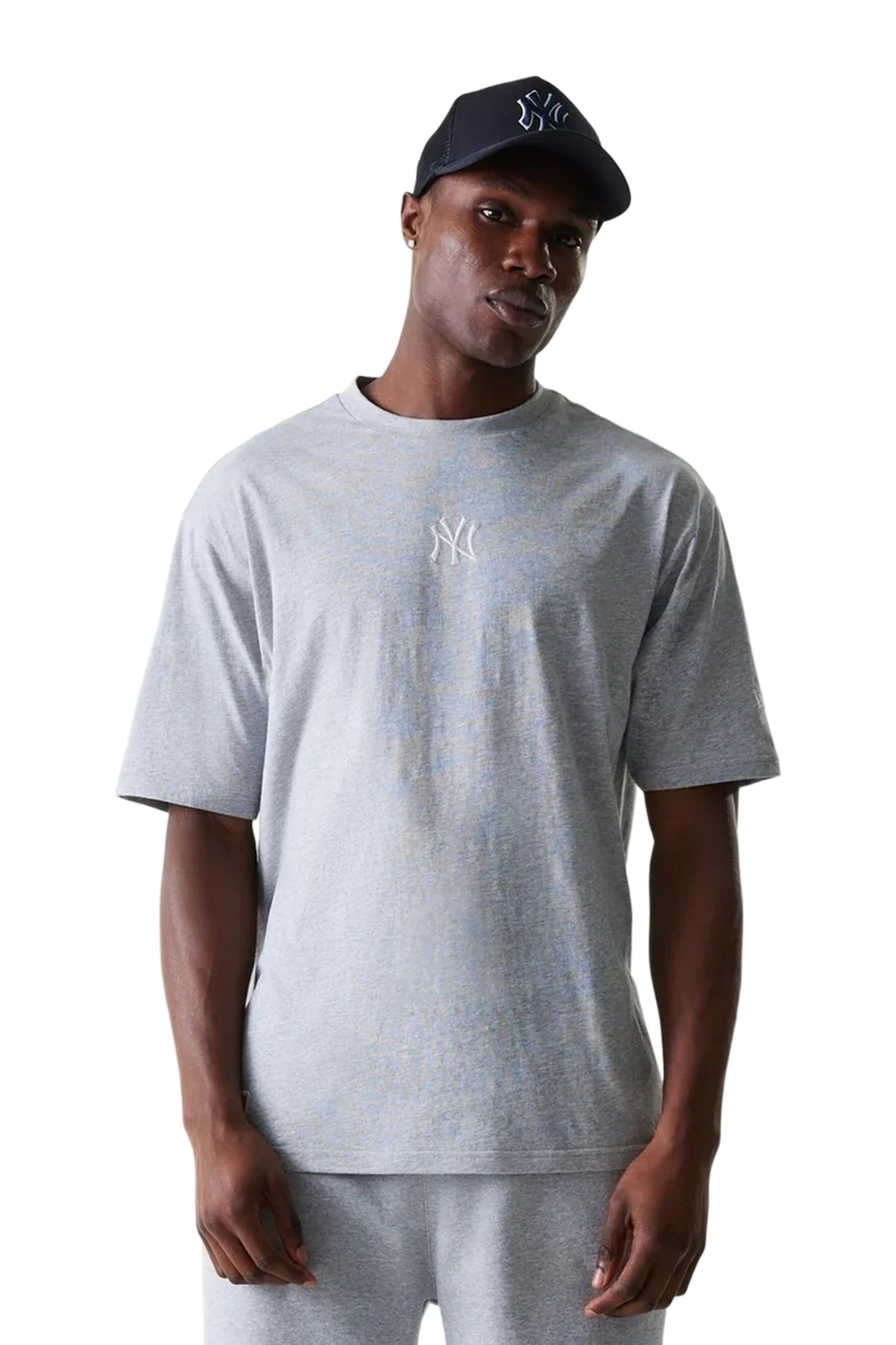 CAMISETA NEW ERA GRIS YANKEES NOS MLB MIDI OS TEE