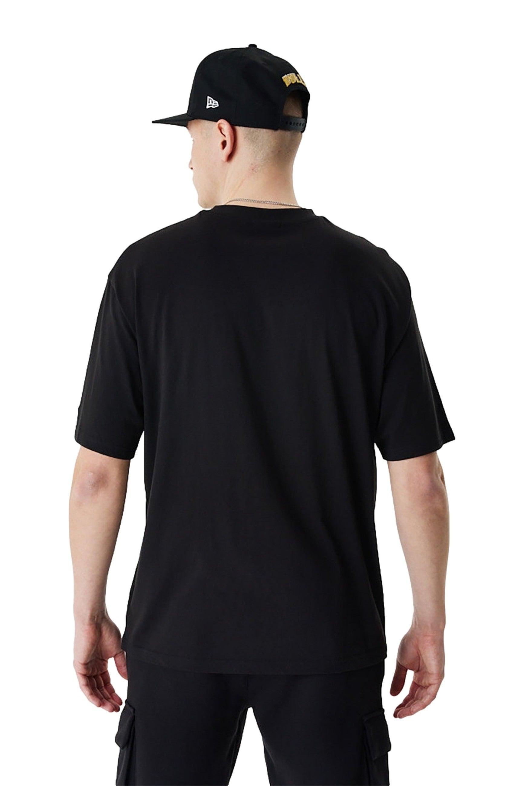 CAMISETA NEW ERA NEGRA BULLS TEAM SCRIPT OS TEE CHIBUL