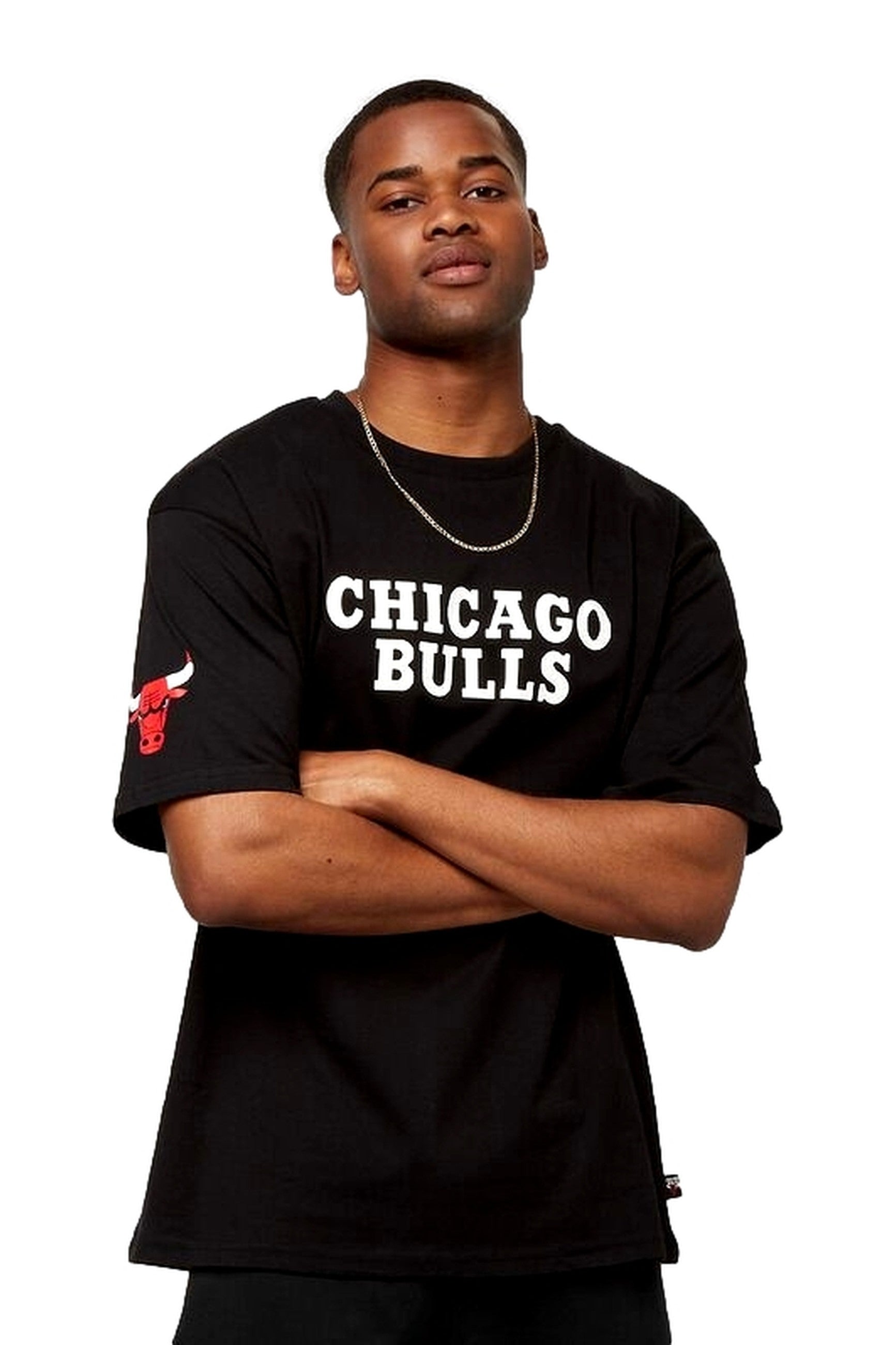 CAMISETA NEW ERA NEGRA BULLS WASHED PACK WORDMARK OS TEE