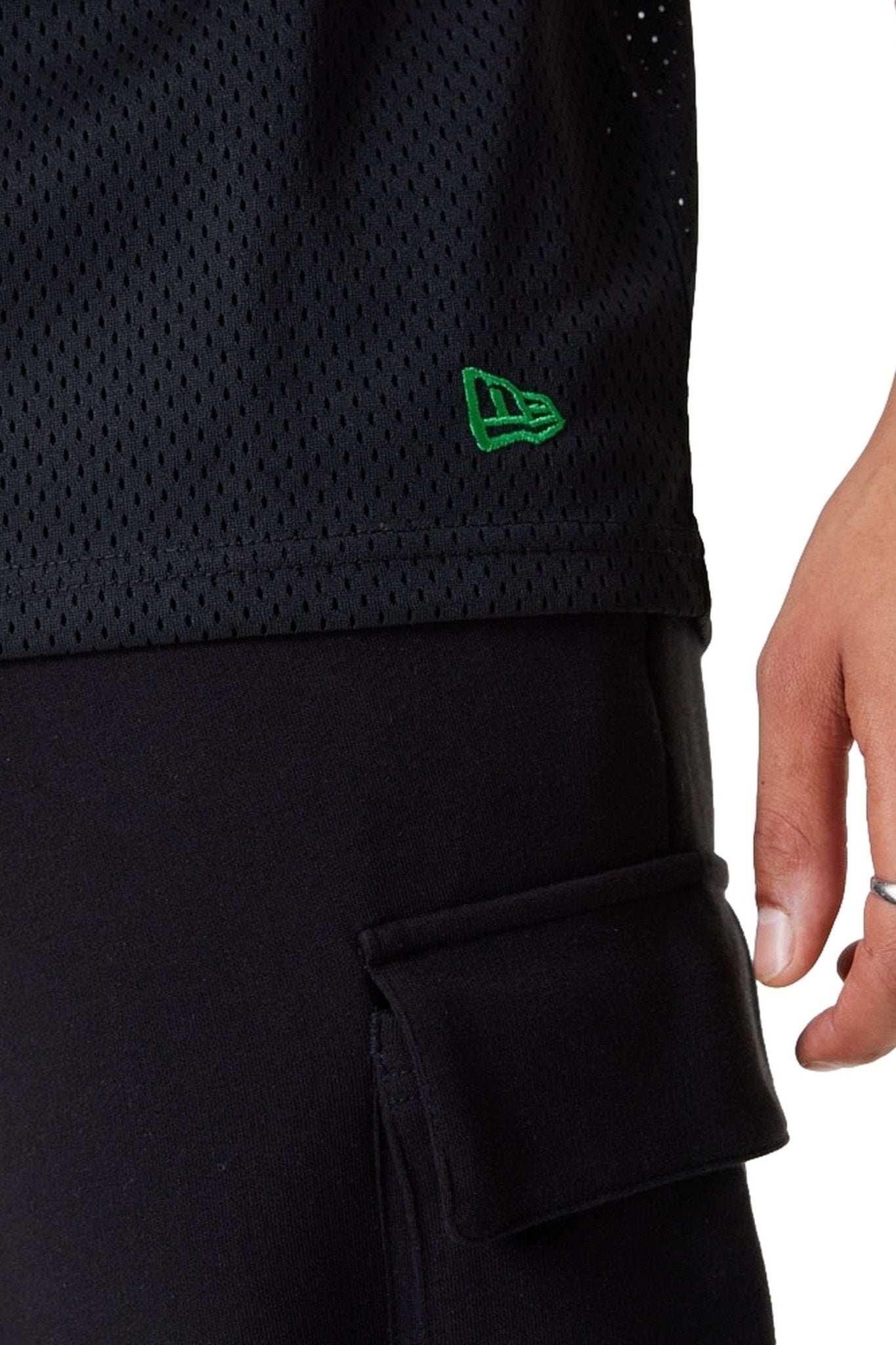 CAMISETA NEW ERA NEGRA CELTICS NBA OS MESH TEE BOSCEL - AREA ZERO