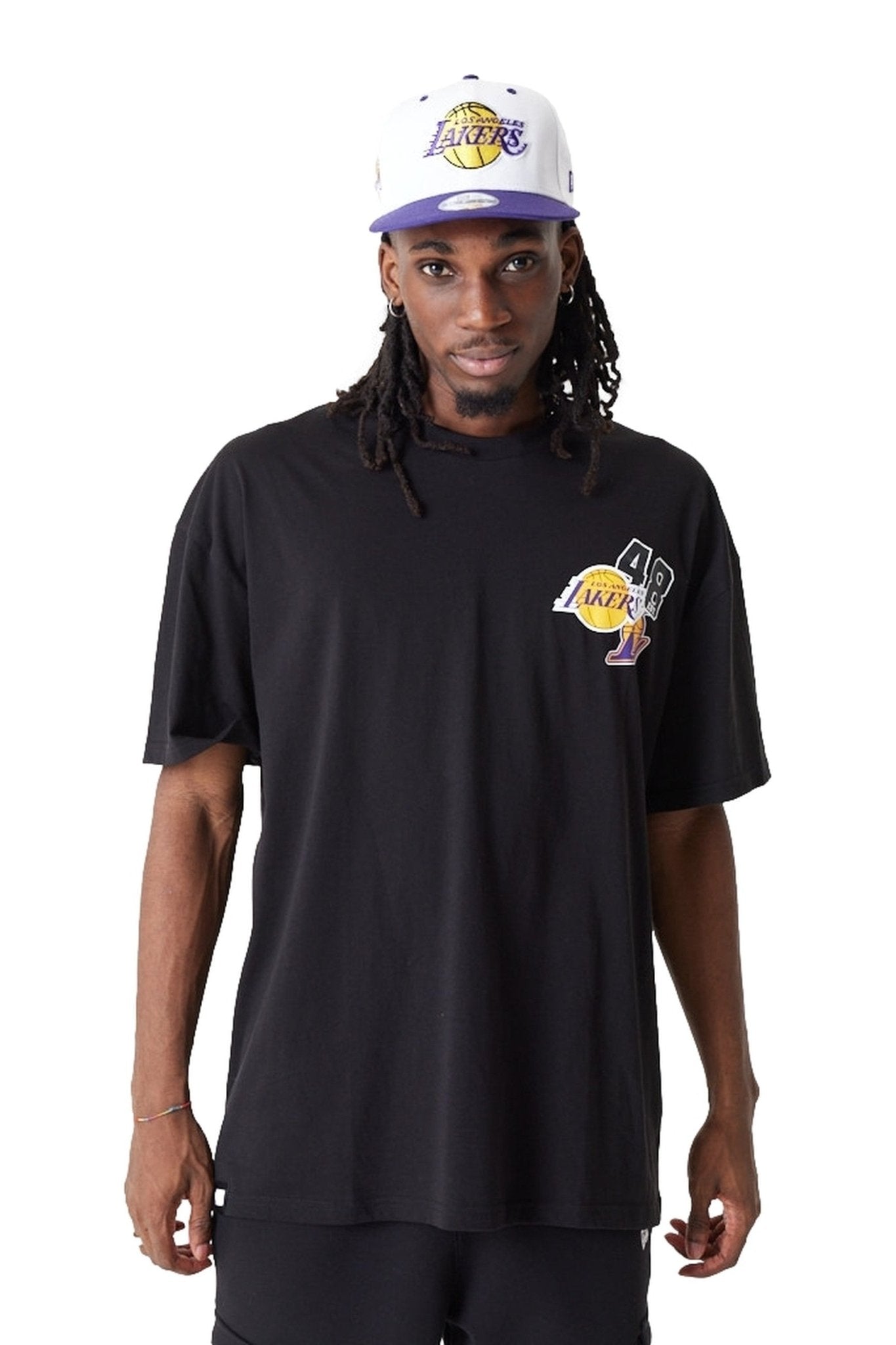 CAMISETA NEW ERA NEGRA LAKERS ARCH WRDMRK OS TEE LOSLAK - AREA ZERO