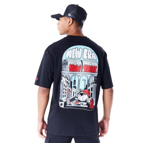 CAMISETA NEW ERA NEGRA NEW YORK CITY GRAPHIC OS TEE