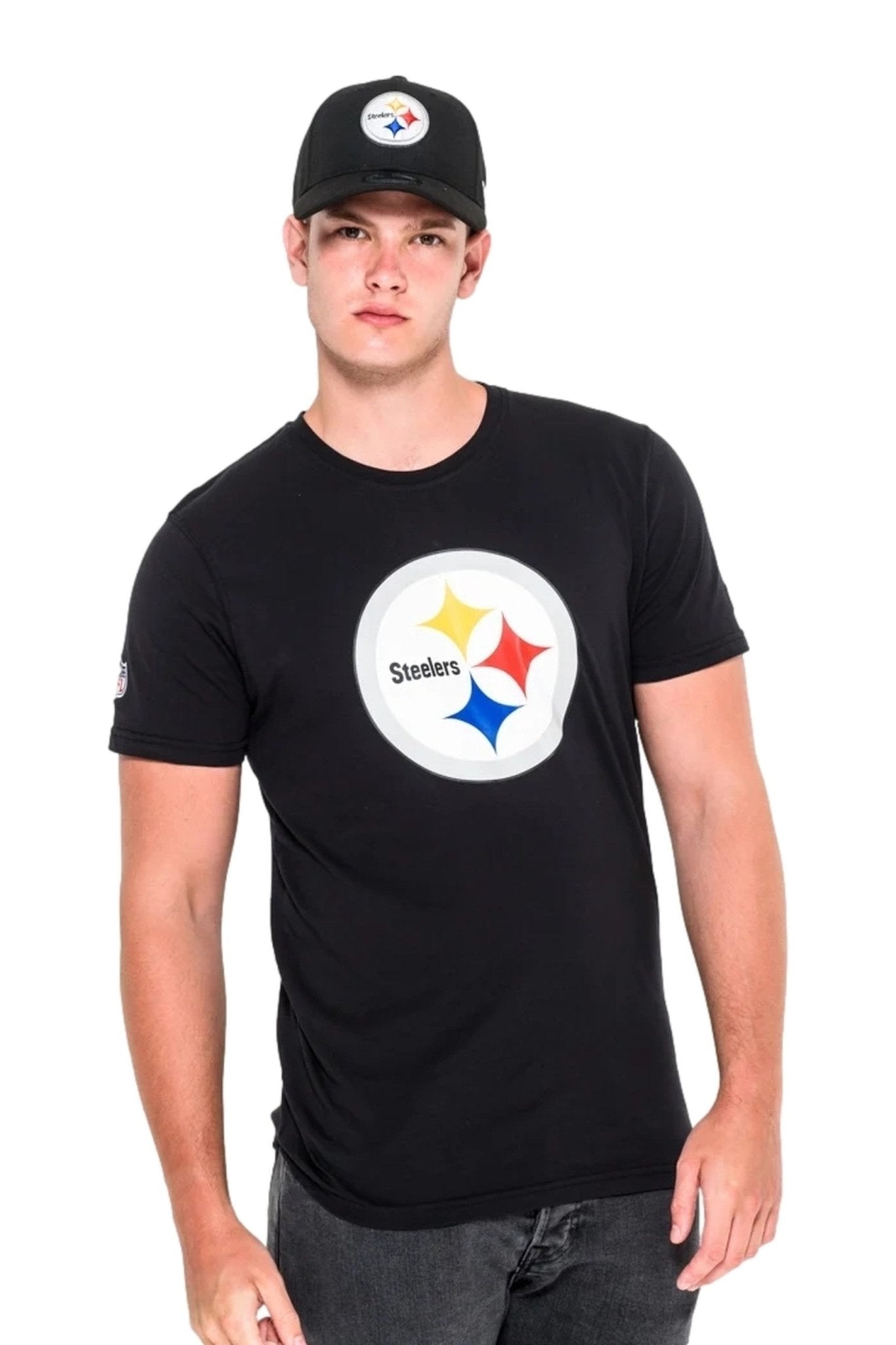CAMISETA NEW ERA NEGRA PITTSBURG STEELERS TEAM LOGO TEE - AREA ZERO