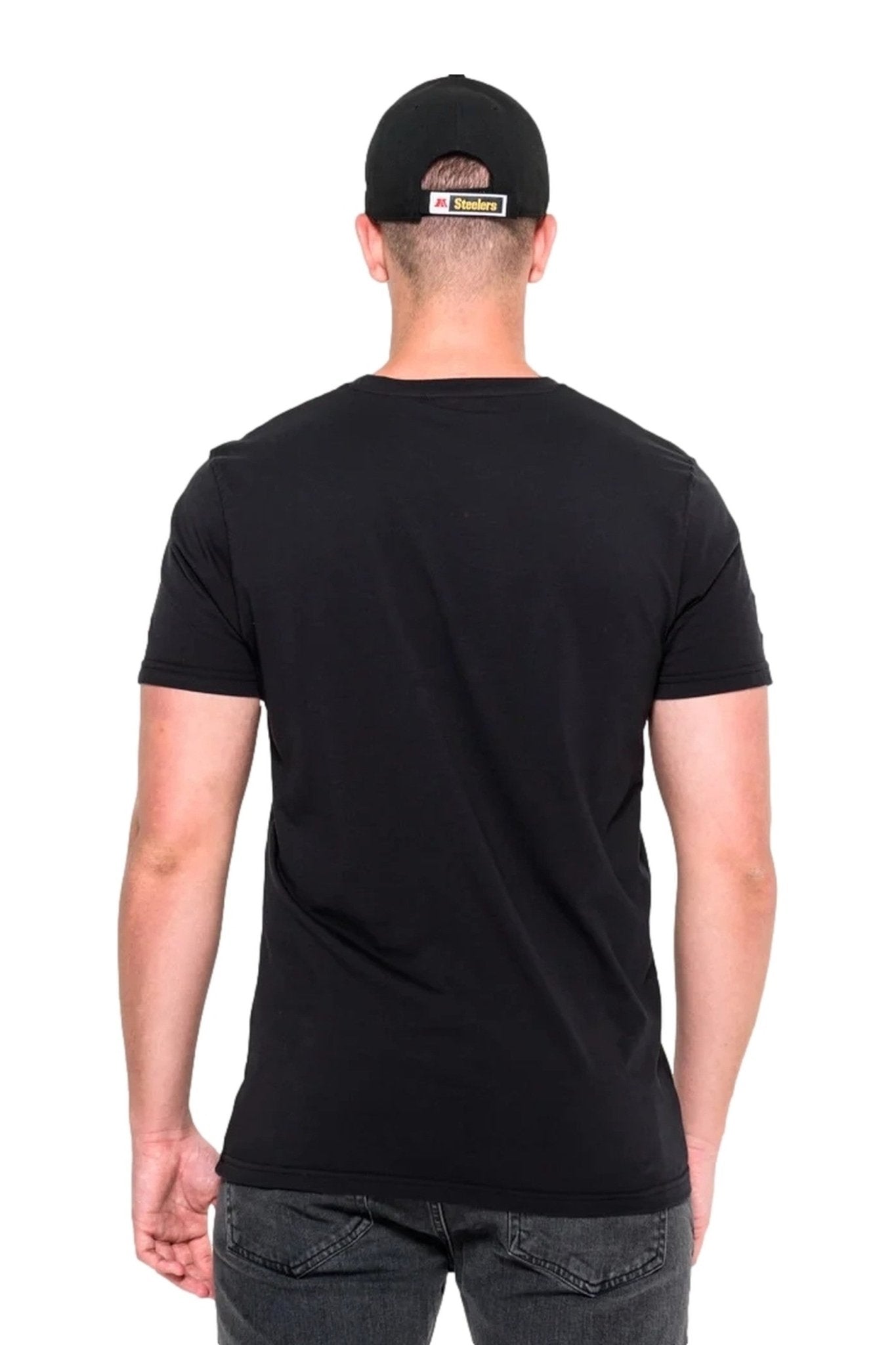 CAMISETA NEW ERA NEGRA PITTSBURG STEELERS TEAM LOGO TEE - AREA ZERO