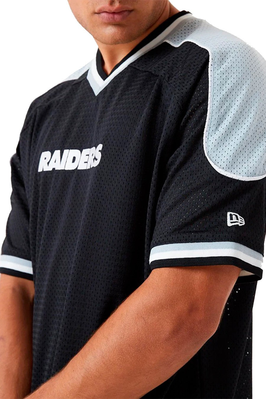 CAMISETA NEW ERA NEGRA RAIDERS CONTRAST PANEL OVSZD TEE LASRAI