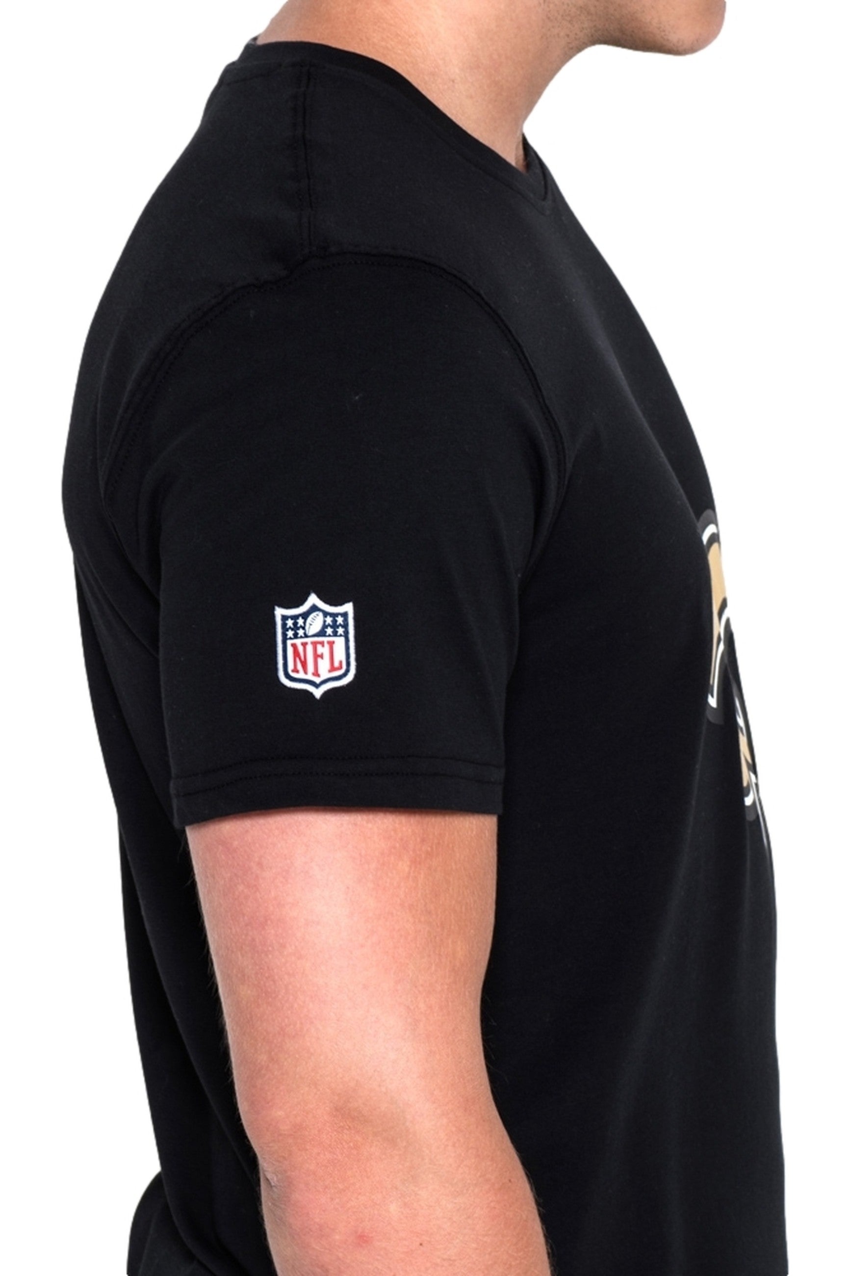 CAMISETA NEW ERA NEGRA SAINTS TEAM LOGO TEE