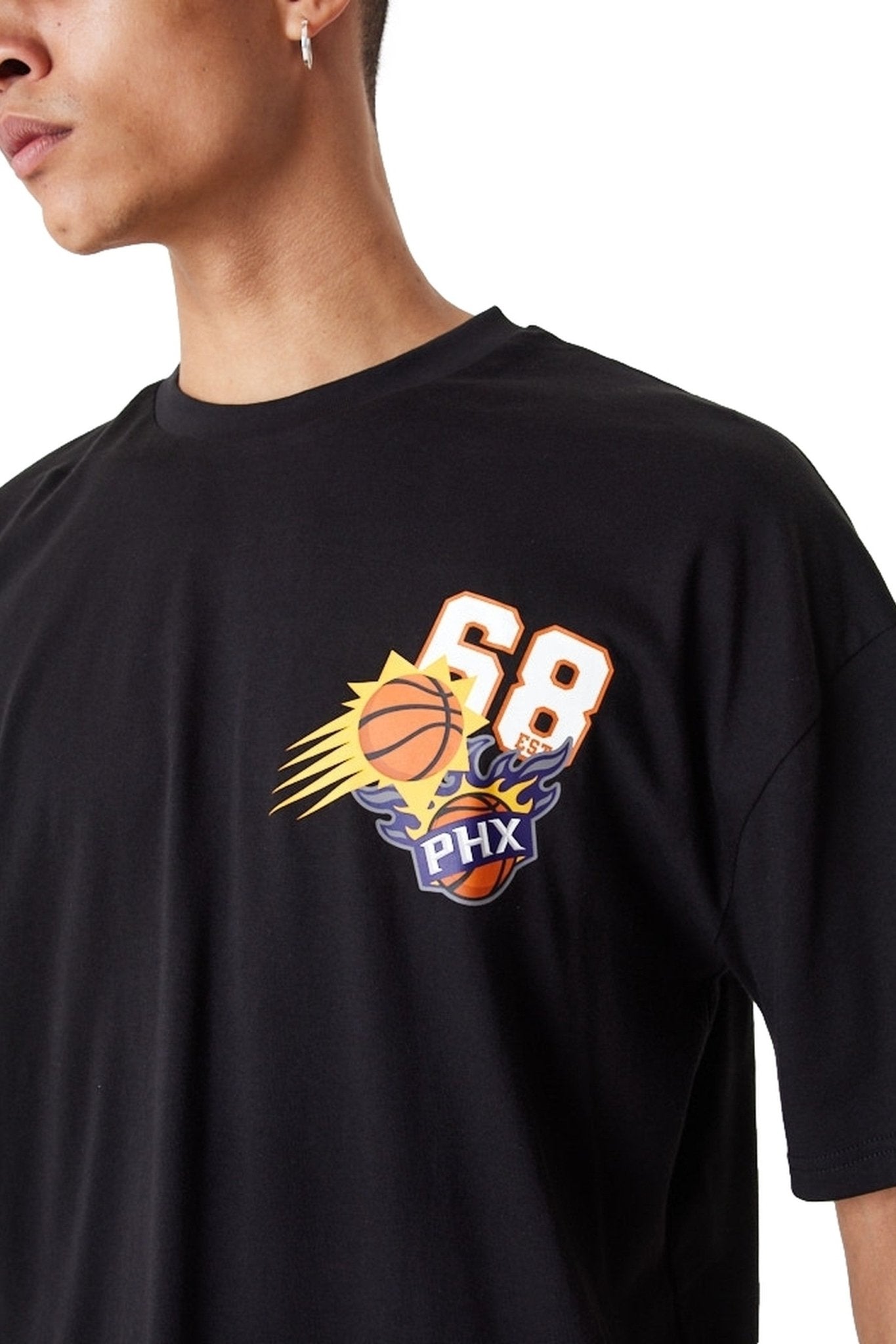 CAMISETA NEW ERA NEGRA SUNS ARCH WRDMRK OS TEE PHOSUN - AREA ZERO