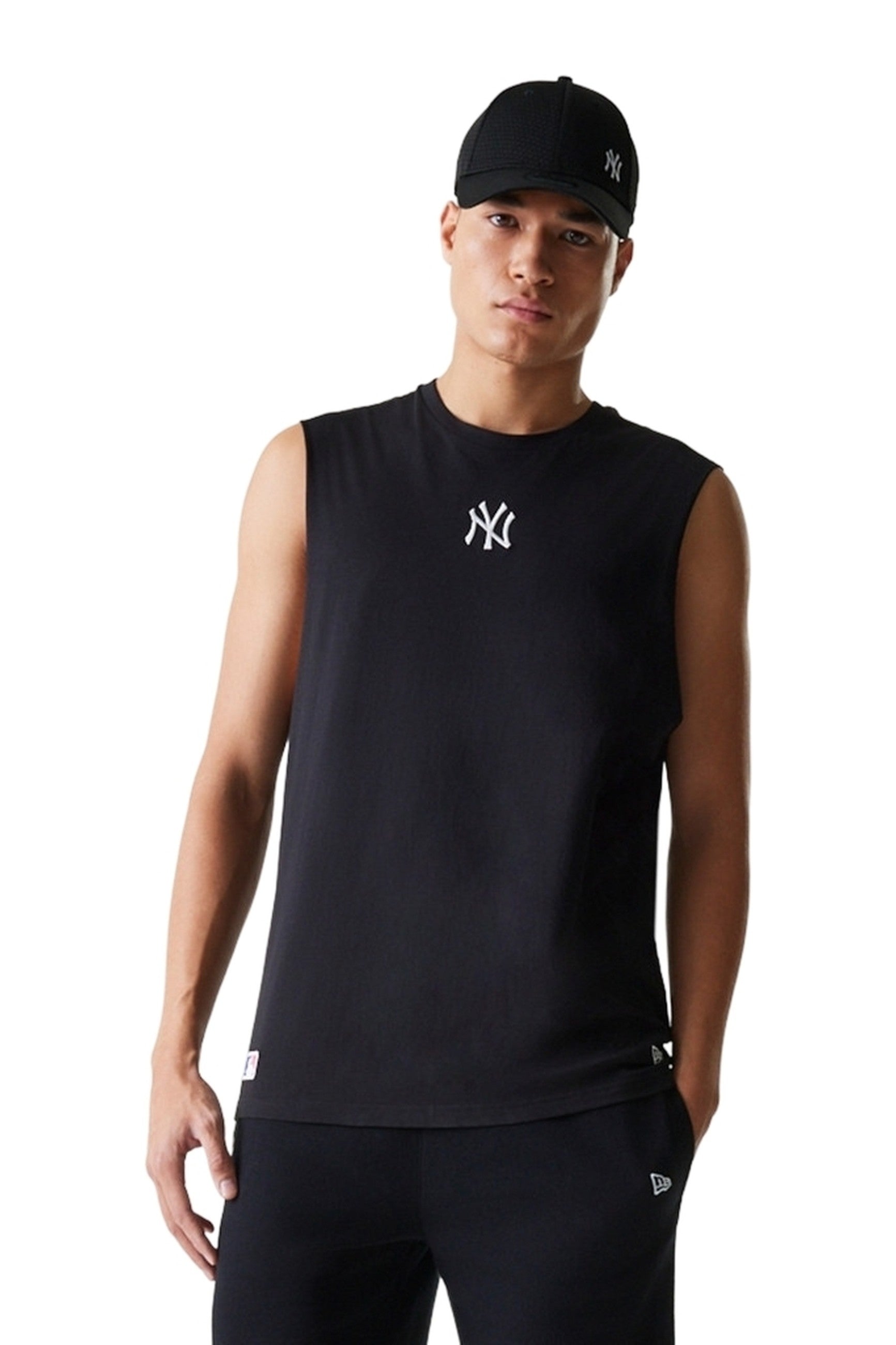 CAMISETA NEW ERA NEGRA TIRANTES YANKEES MIDI LOGO SLEEVELESS TEE