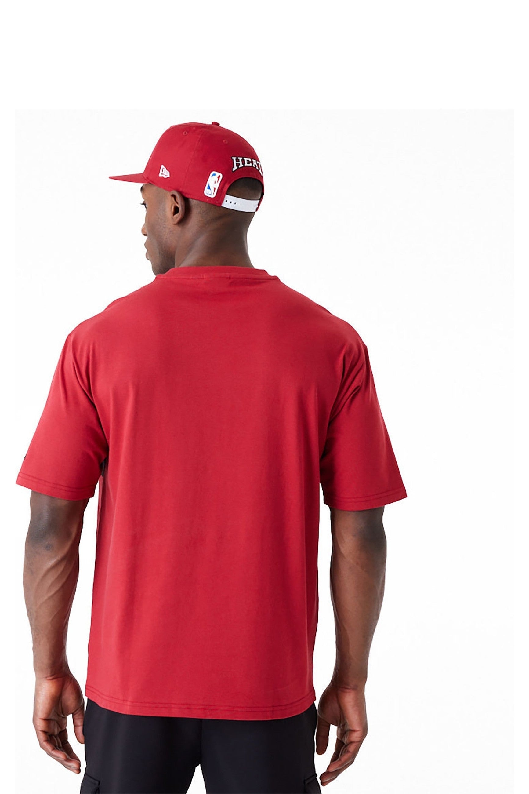 CAMISETA NEW ERA ROJA HEAT NBA LARGE WRDMRK OS TEE MIAHEA