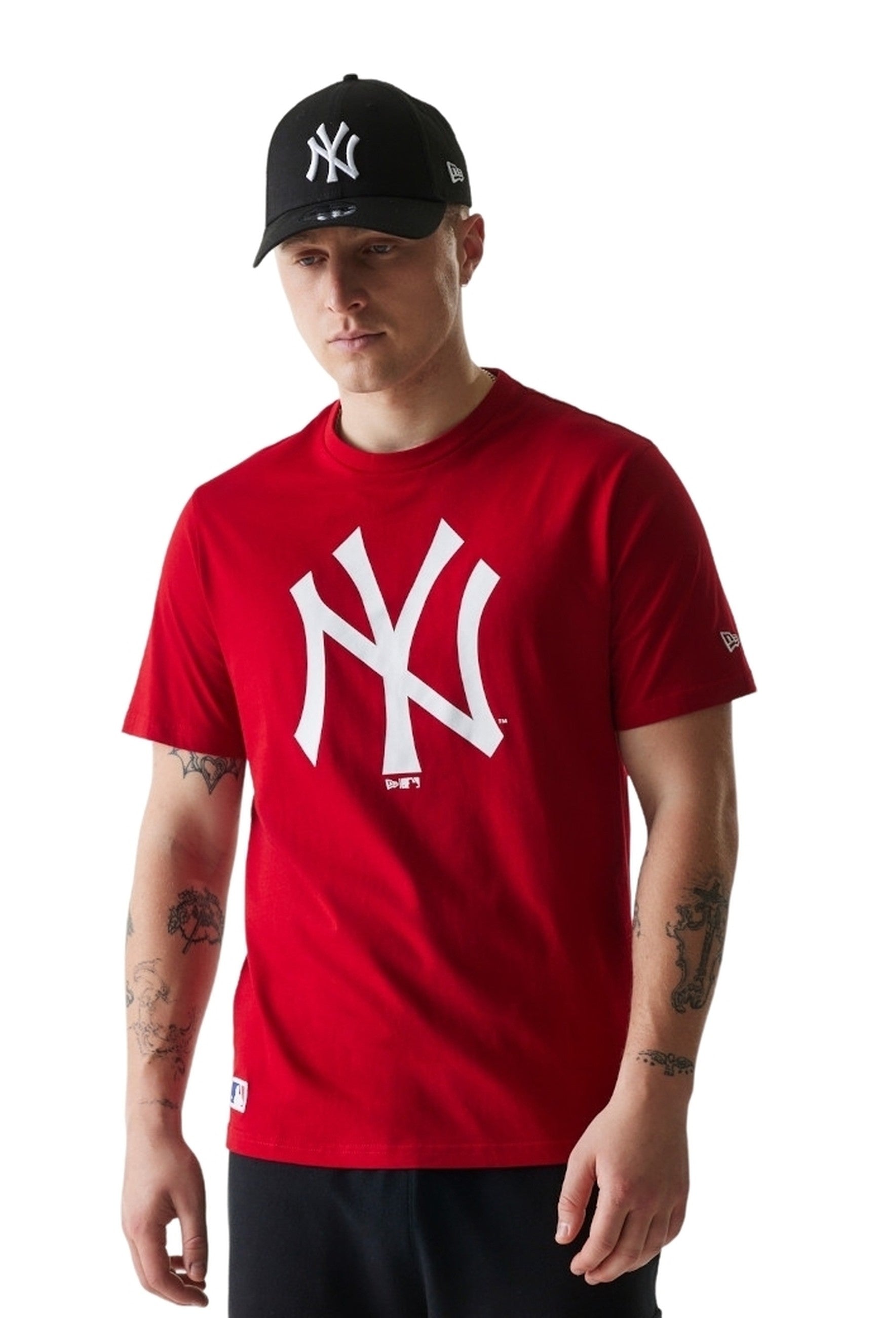 CAMISETA NEW ERA ROJA YANKEES NOS MLB REGULAR TEE NEYYAN
