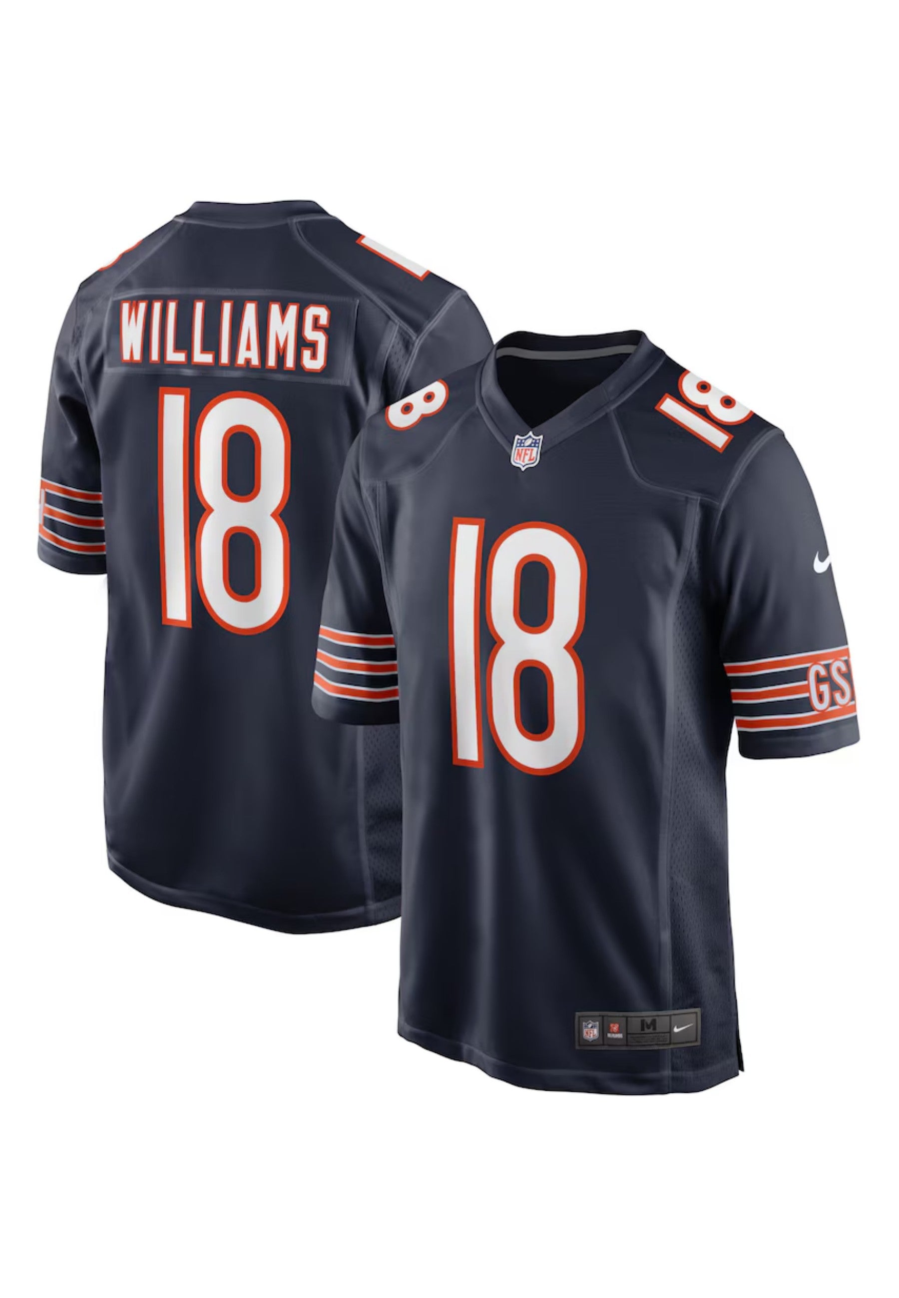 CAMISETA NFL NIKE MARINO BEARS CALEB WILLIAMS 18 NFL JERSEY