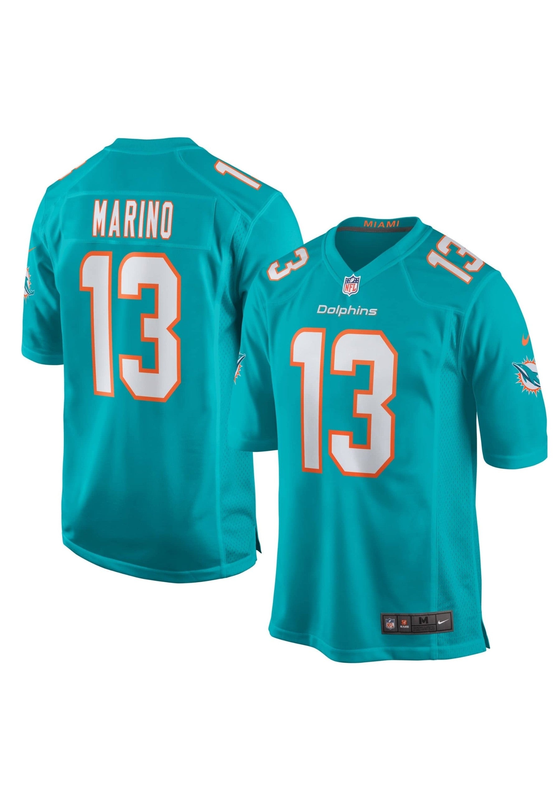 CAMISETA NFL NIKE TURQUESA DOLPHINS DAN MARINO 13 NFL JERSEY