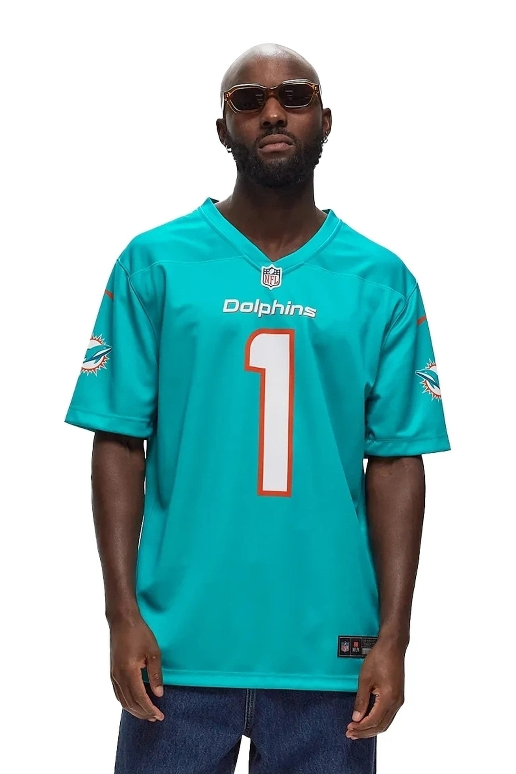 CAMISETA NIKE TURQUESA MIAMI DOLPHINS TAGOVAILOA 1 NFL JERSEY