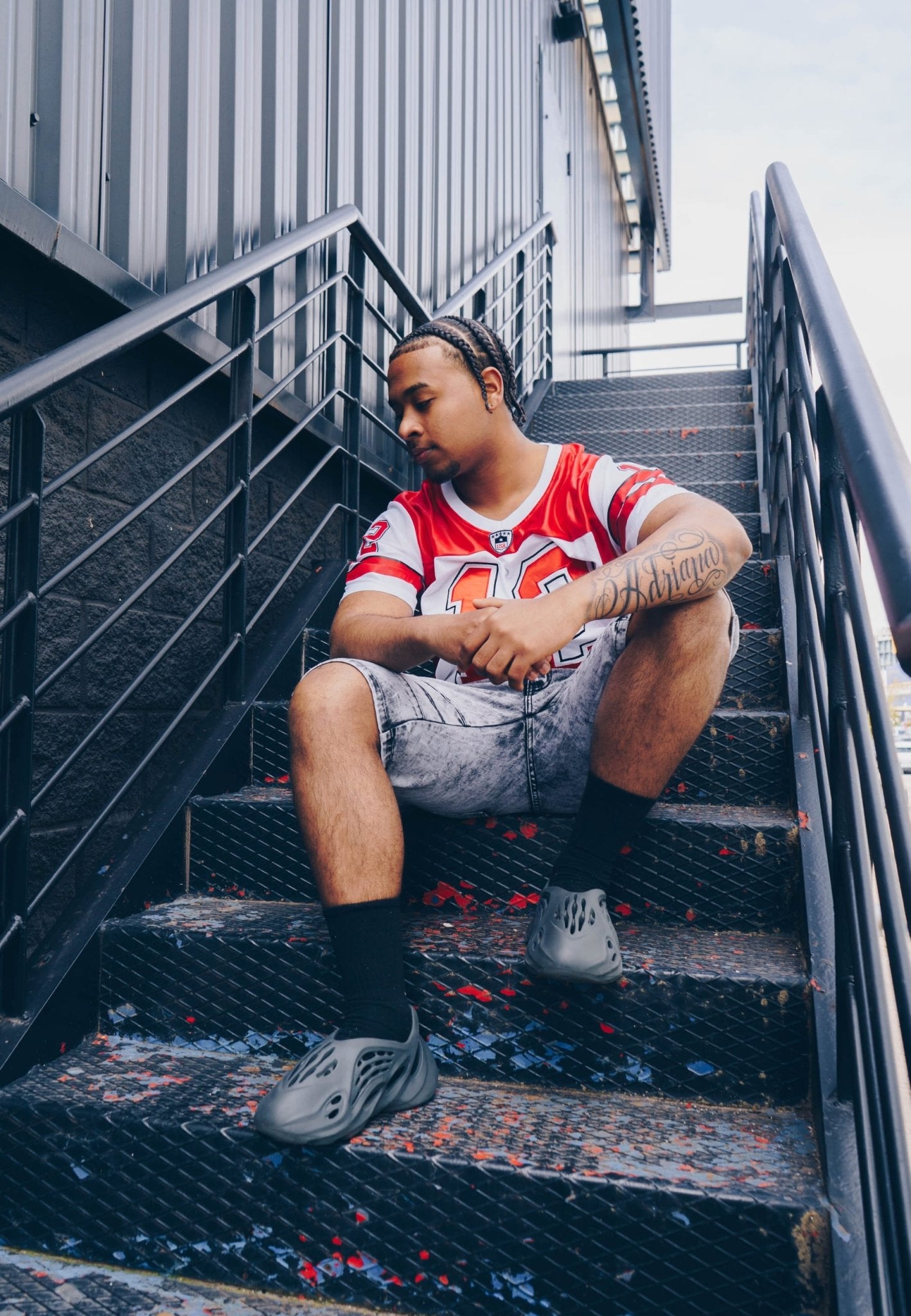 CAMISETA ROJA BRADY 12 NFL JERSEY - AREA ZERO