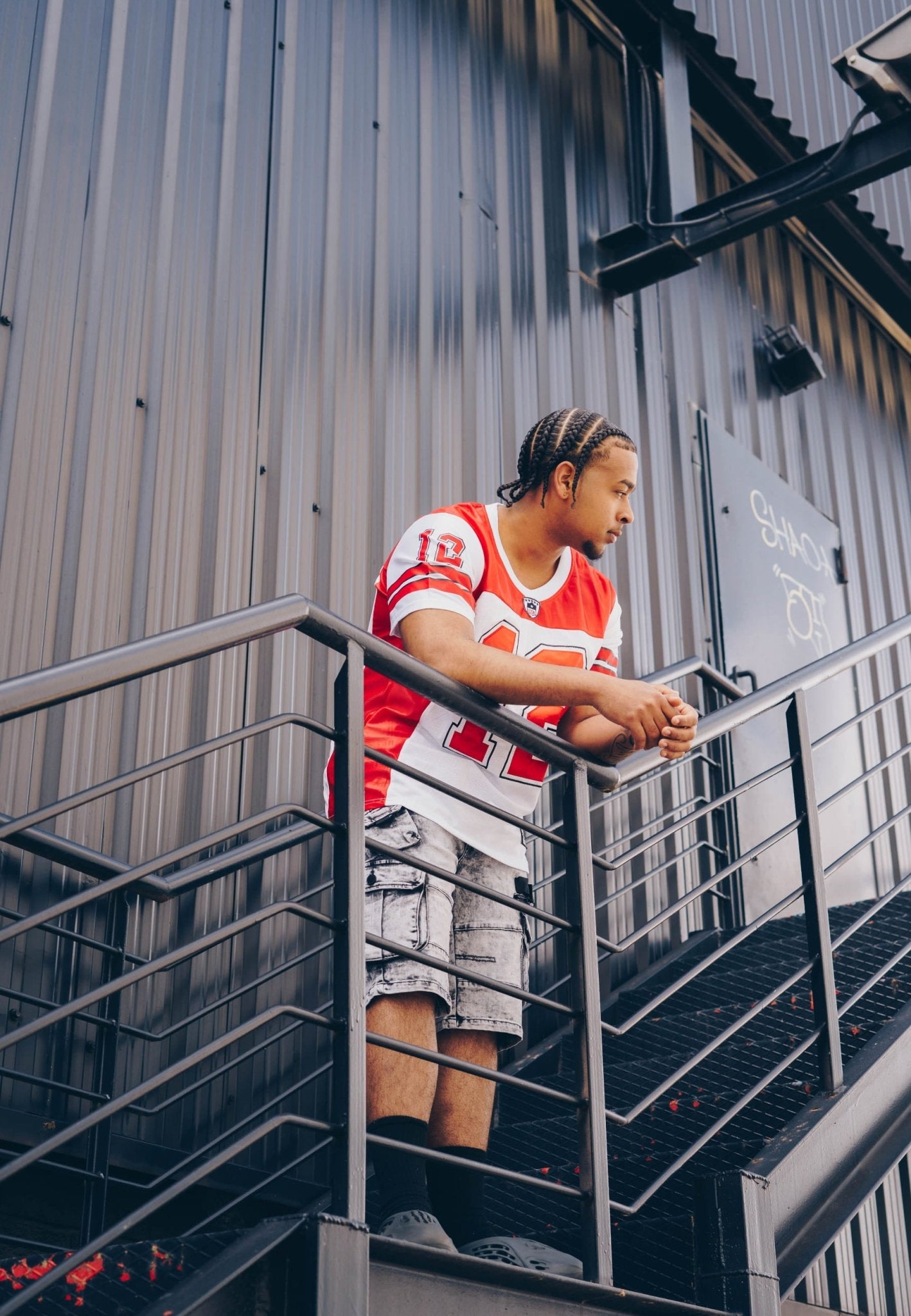 CAMISETA ROJA BRADY 12 NFL JERSEY - AREA ZERO