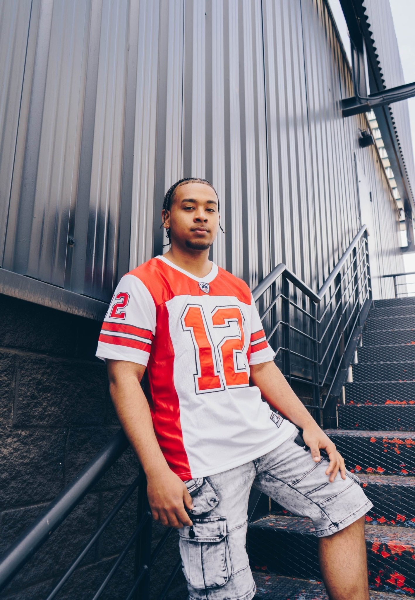 CAMISETA ROJA BRADY 12 NFL JERSEY - AREA ZERO