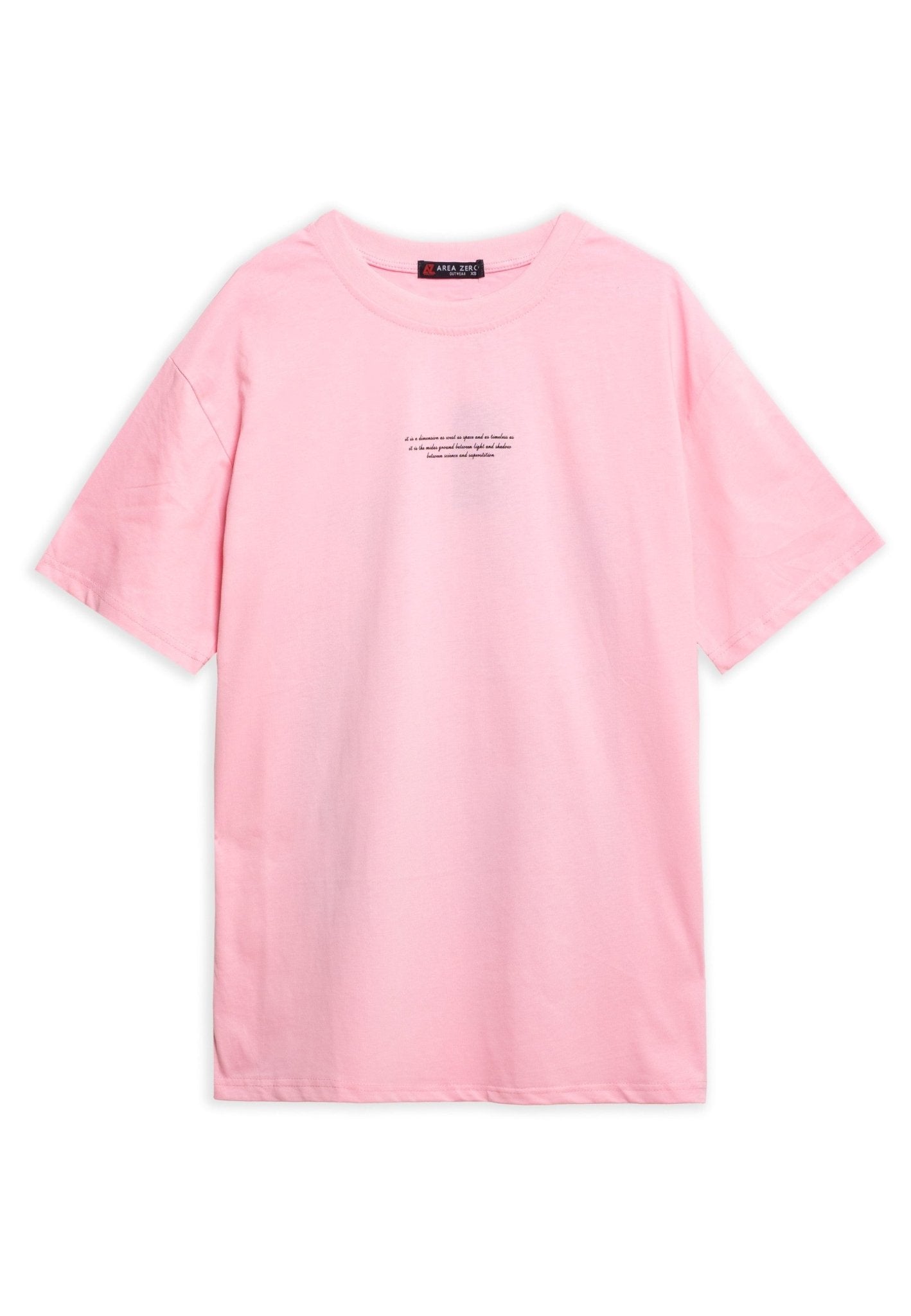 CAMISETA ROSA TIMELESS BEAR OVERSIZED TEE - AREA ZERO