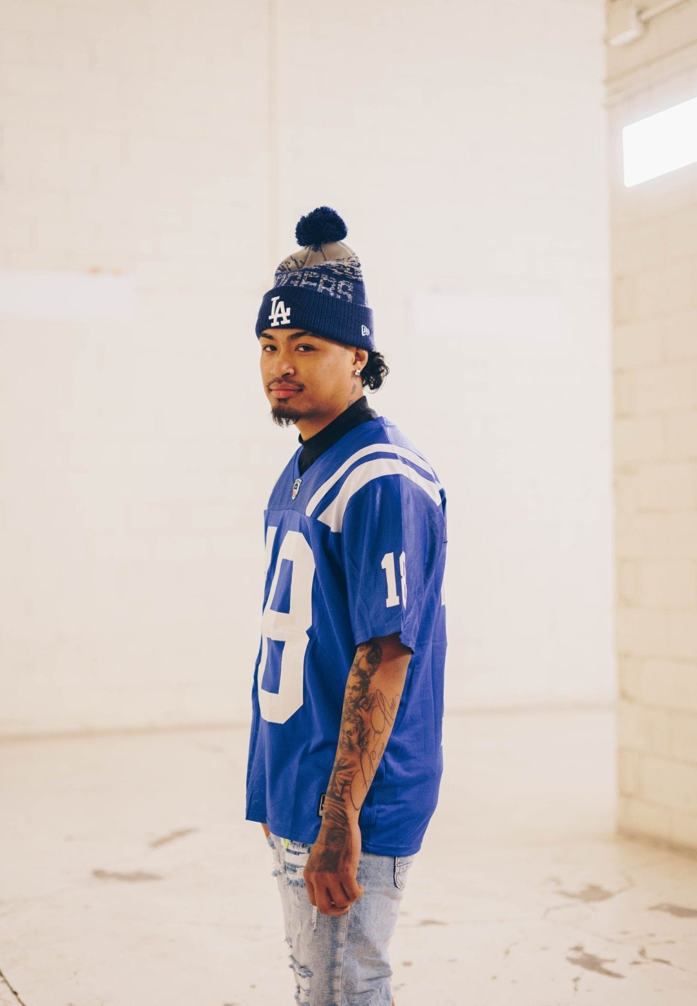 CAMISETA ROYAL 18 MANNING NFL JERSEY - AREA ZERO