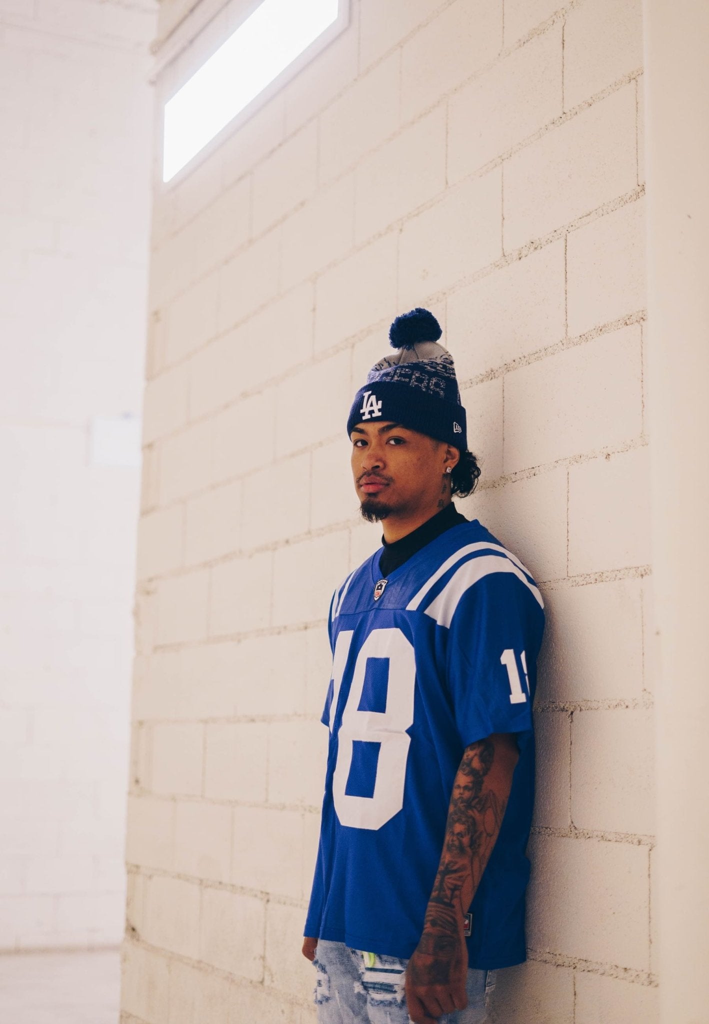 CAMISETA ROYAL 18 MANNING NFL JERSEY - AREA ZERO