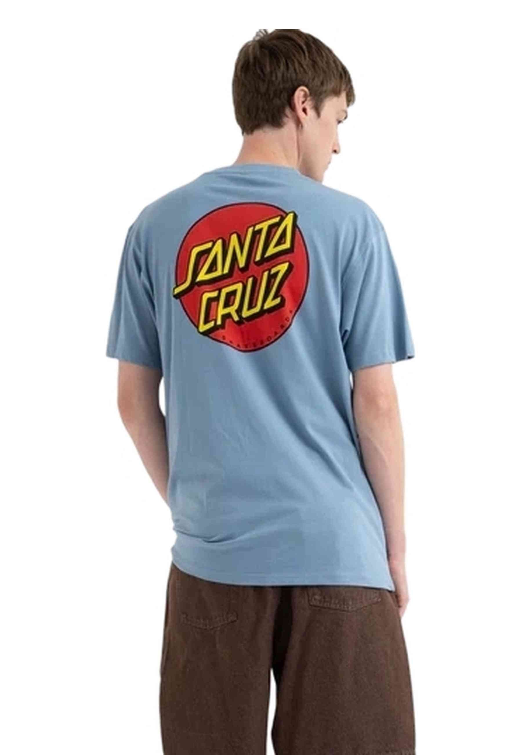 CAMISETA SANTA CRUZ AZUL CLASSIC DOT CHEST TEE