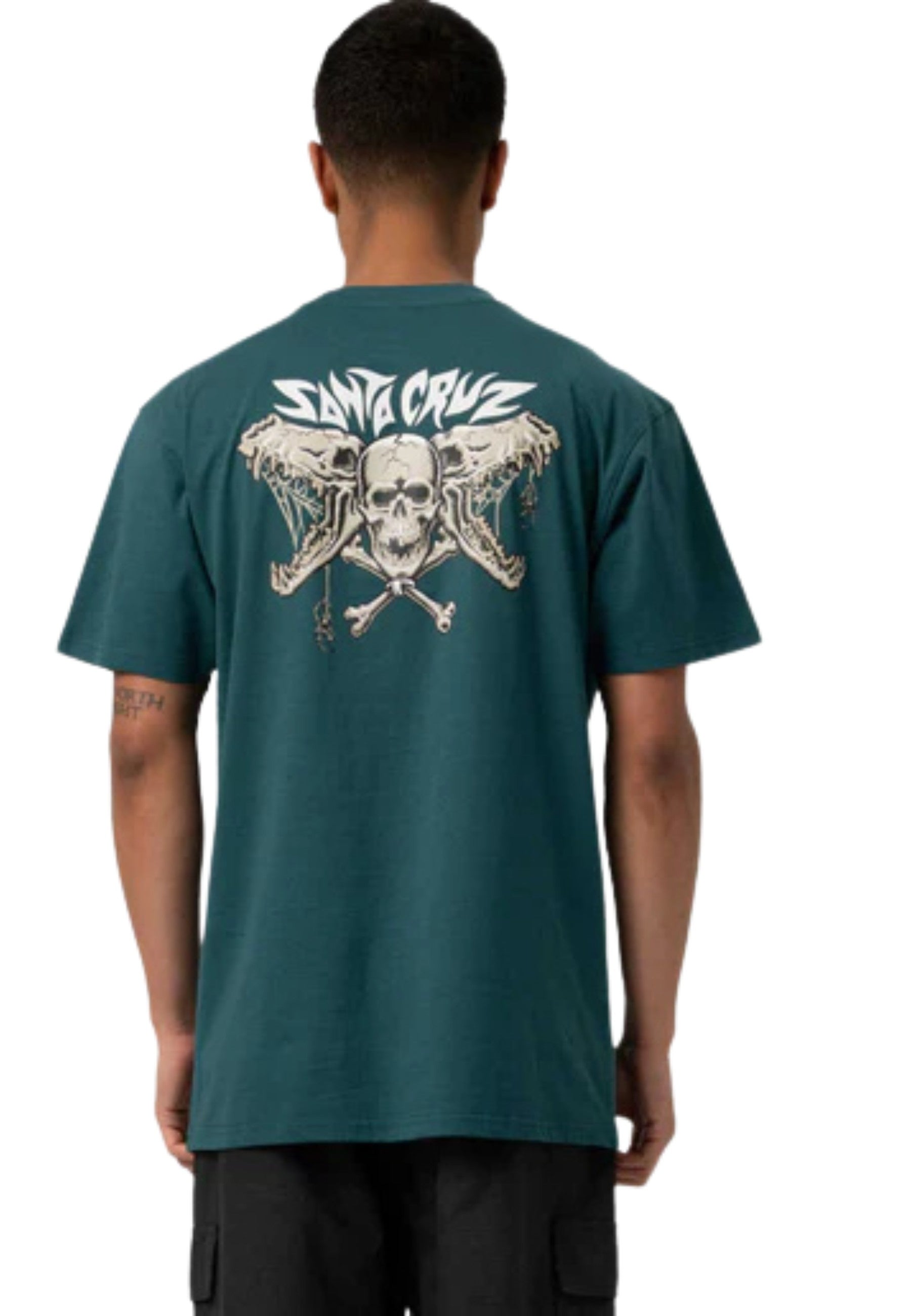 CAMISETA SANTA CRUZ AZUL PACE TORCH BONES TEE