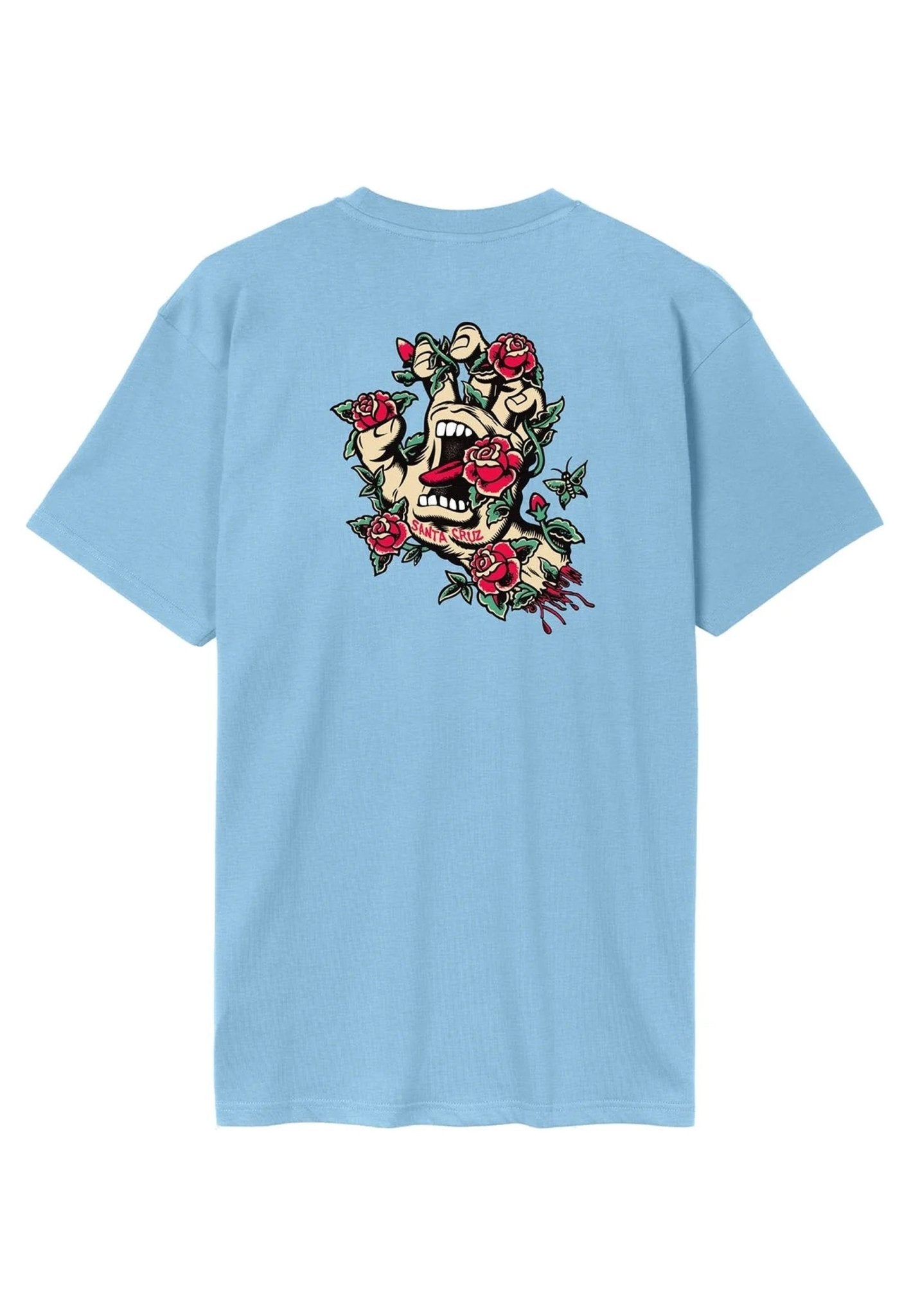 CAMISETA SANTA CRUZ AZUL SCREAMING ROSE FLASH TEE - AREA ZERO