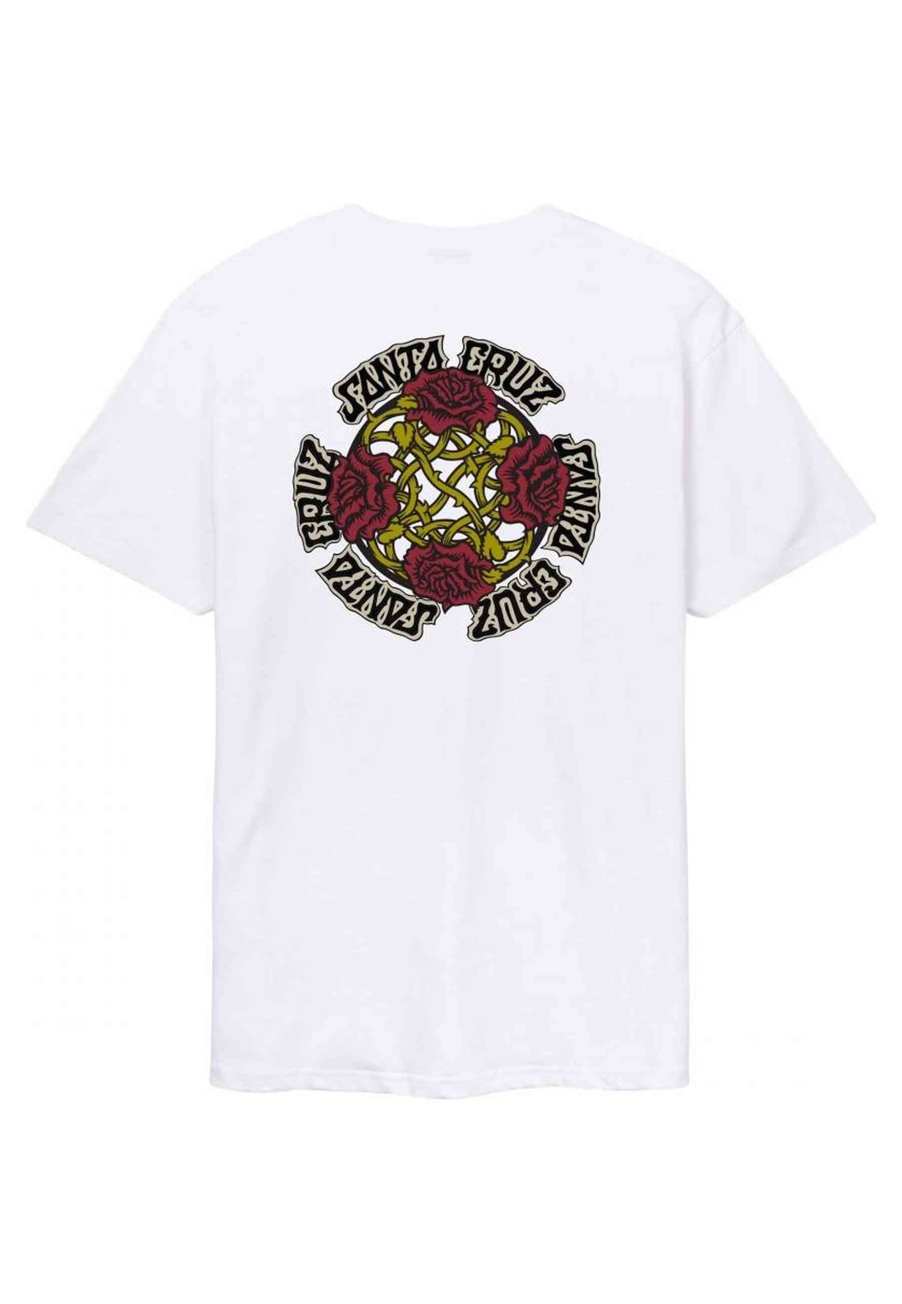 CAMISETA SANTA CRUZ BLANCA DRESSEN ROSES EVO TEE