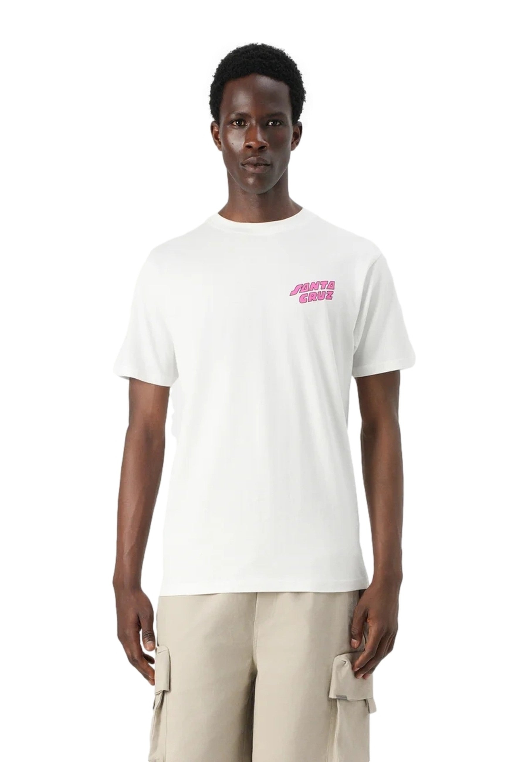 CAMISETA SANTA CRUZ BLANCA GRABKE ALL AROUND STACK TEE