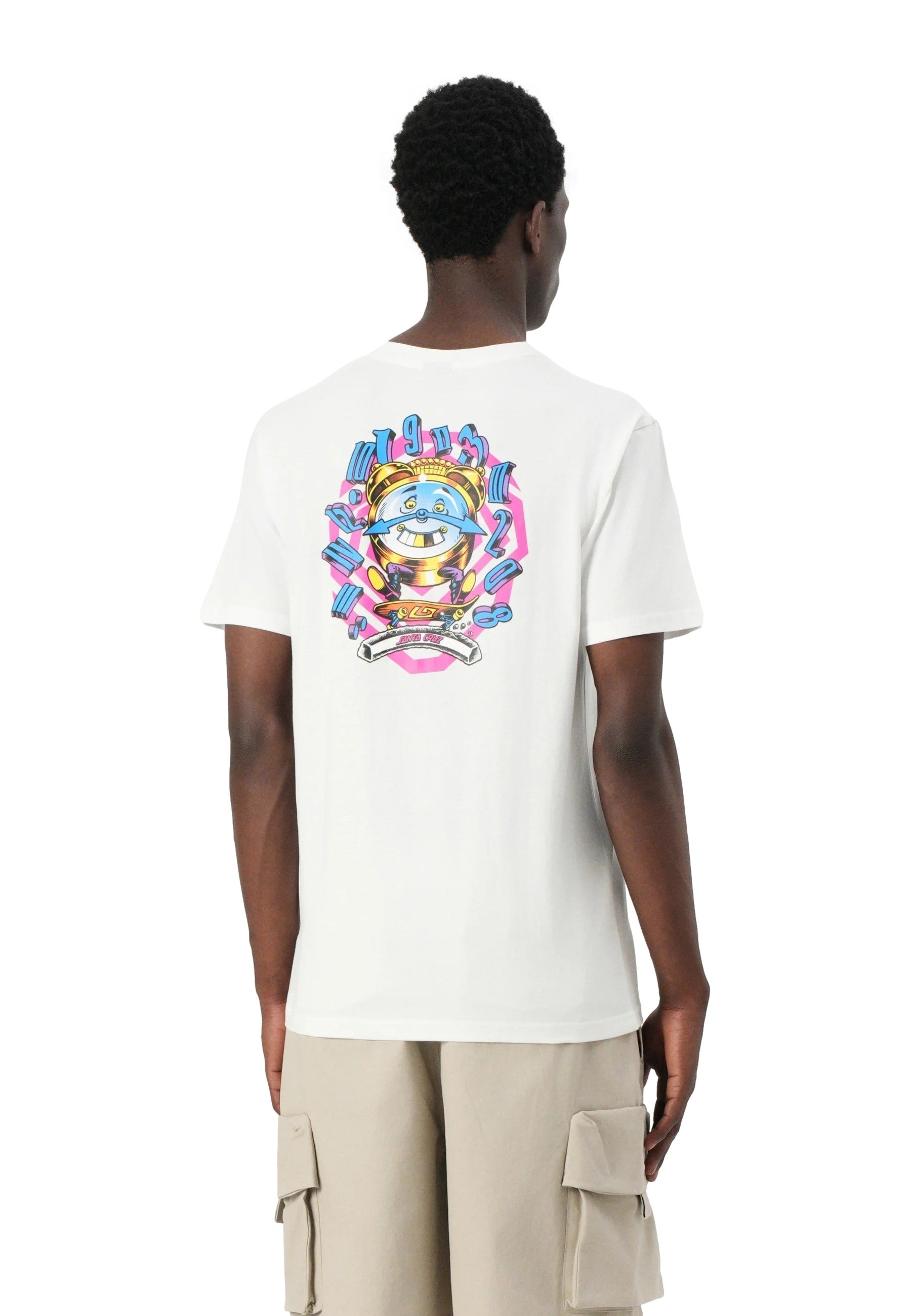 CAMISETA SANTA CRUZ BLANCA GRABKE ALL AROUND STACK TEE