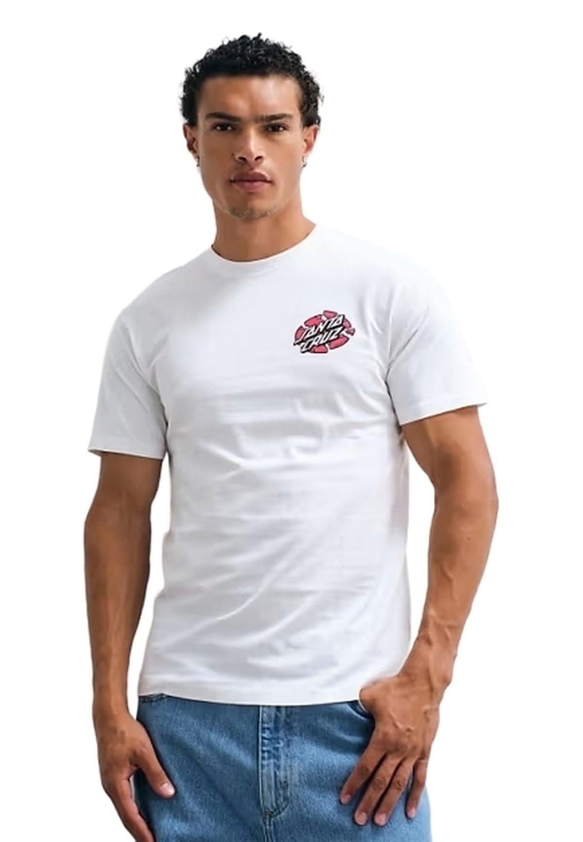 CAMISETA SANTA CRUZ BLANCA GRABKE EXPLODING DOT TEE
