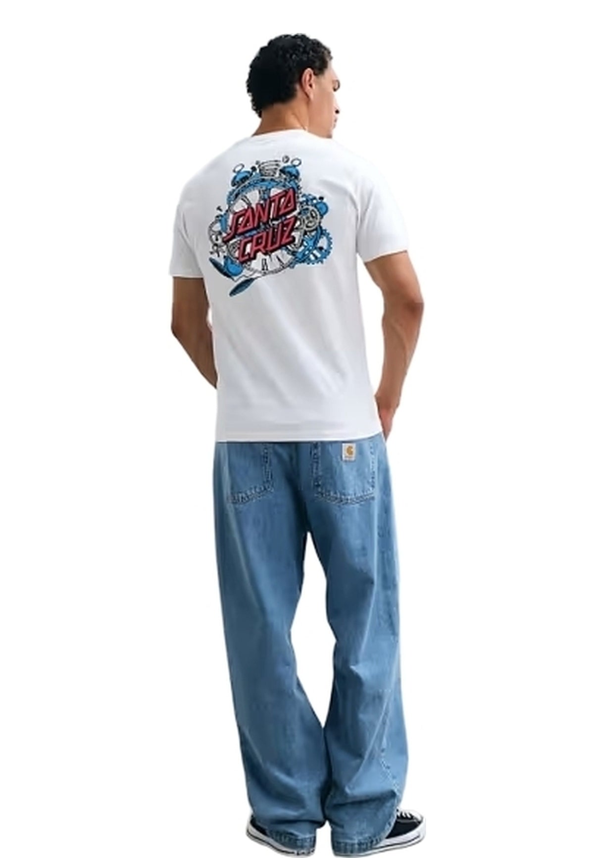 CAMISETA SANTA CRUZ BLANCA GRABKE EXPLODING DOT TEE