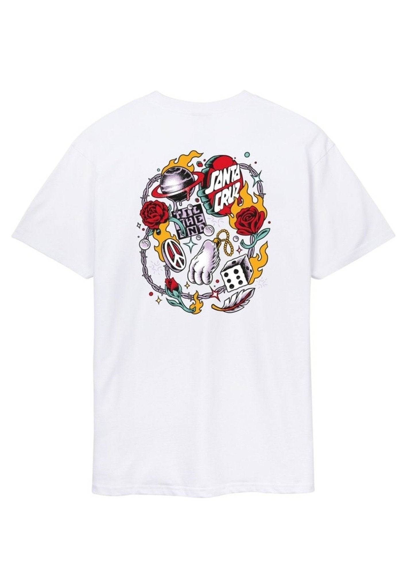 CAMISETA SANTA CRUZ BLANCA LUCKY DAY TEE - AREA ZERO