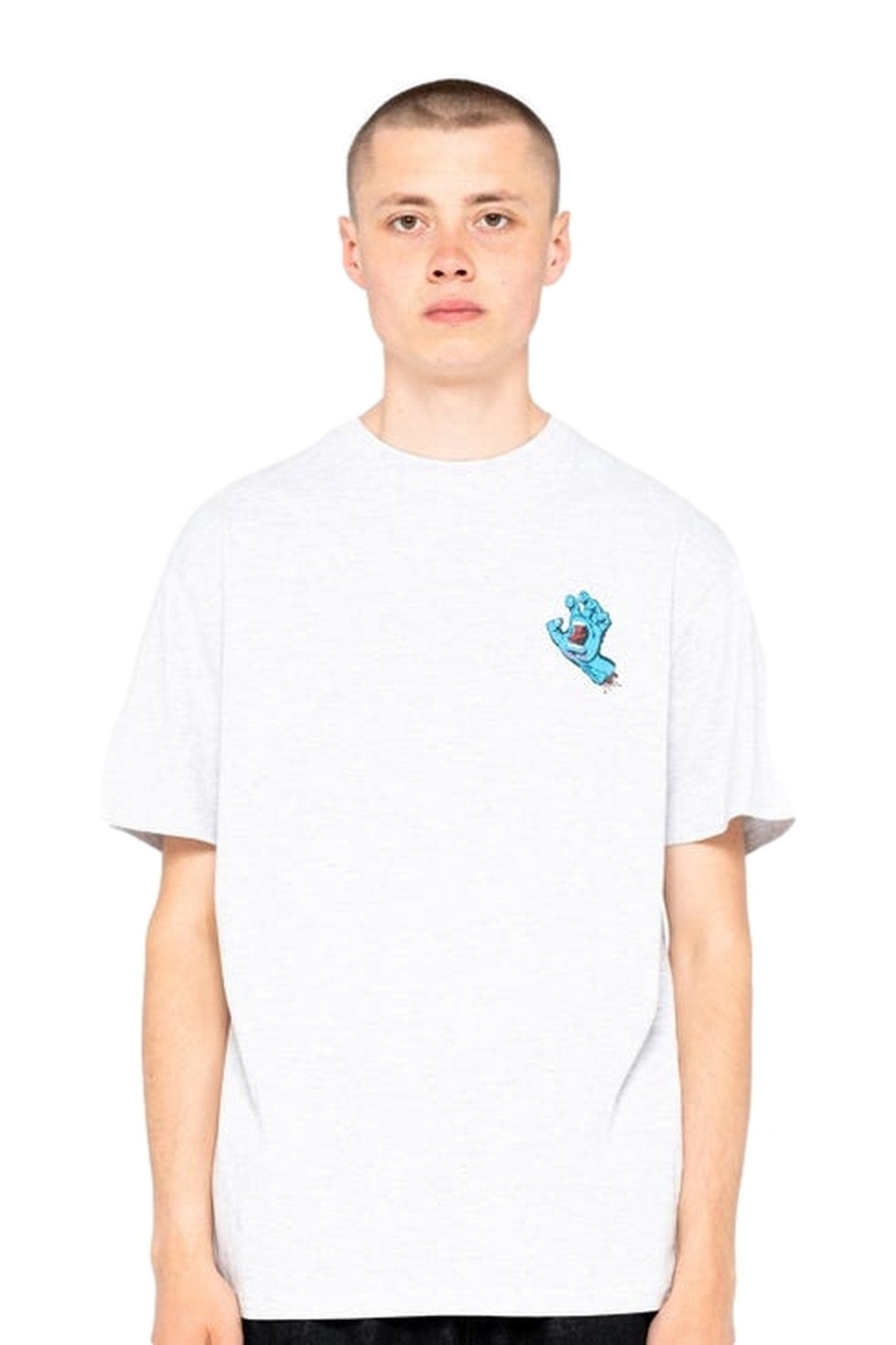 CAMISETA SANTA CRUZ BLANCA SCREAMING HAND CHEST - AREA ZERO