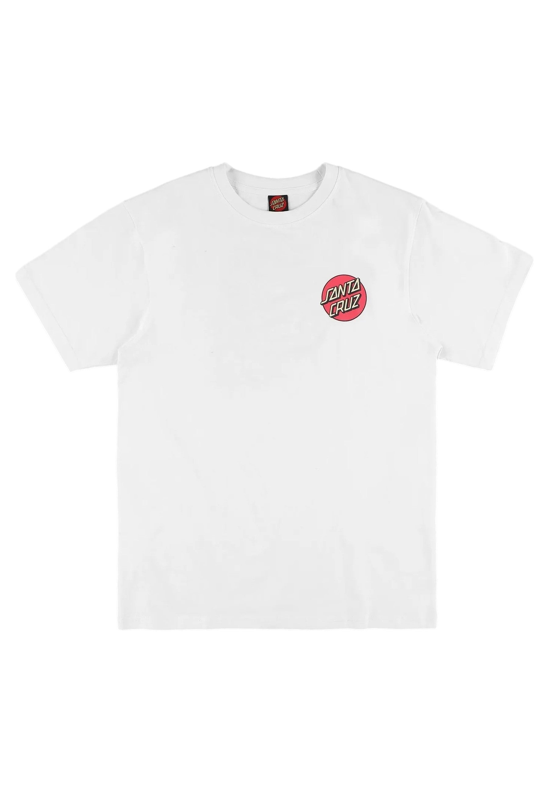 CAMISETA SANTA CRUZ BLANCA SCREAMING ROSE FLASH TEE