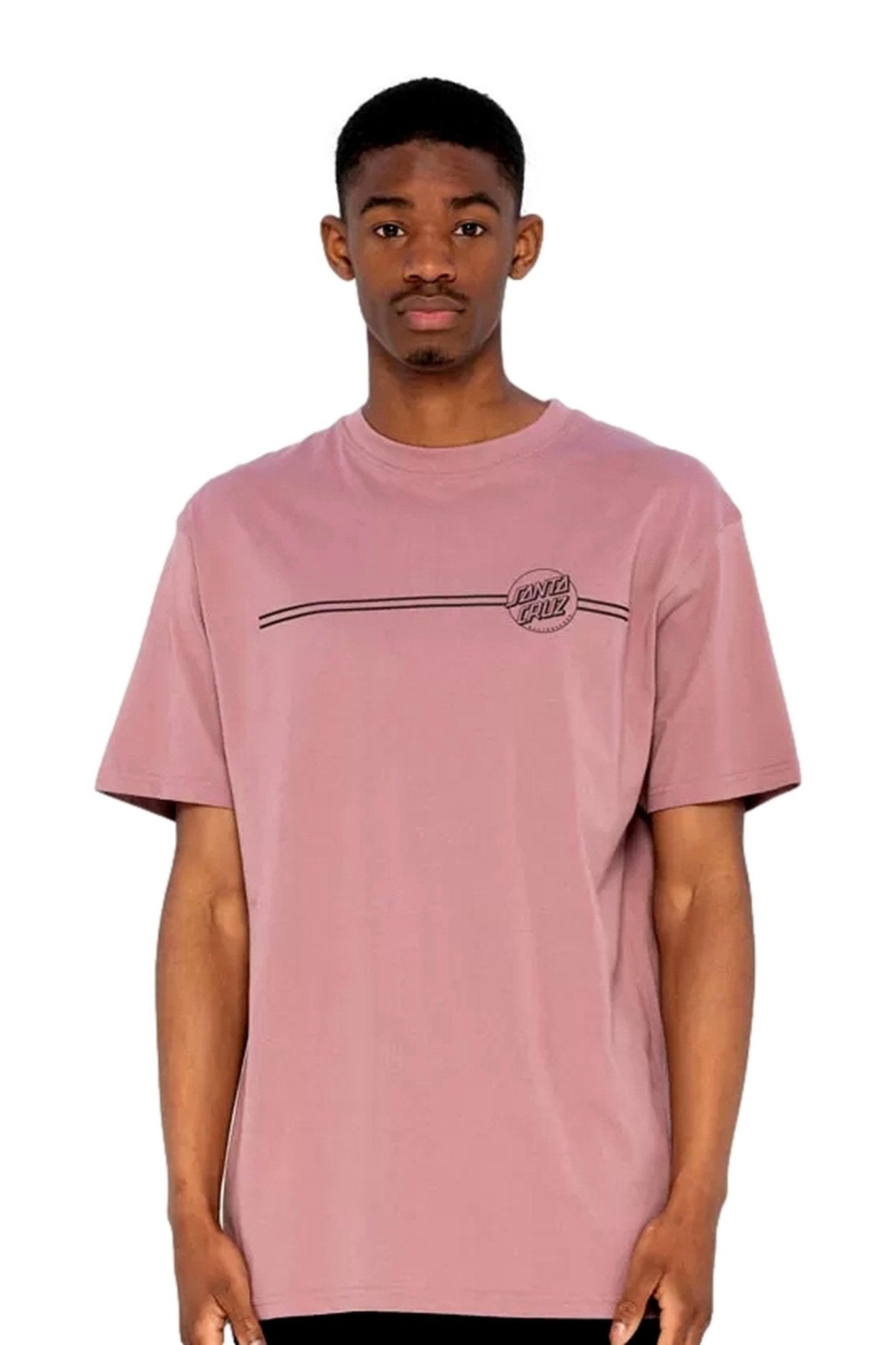 CAMISETA SANTA CRUZ DUSTY ROSE OPUS DOT STRIPE TEE - AREA ZERO
