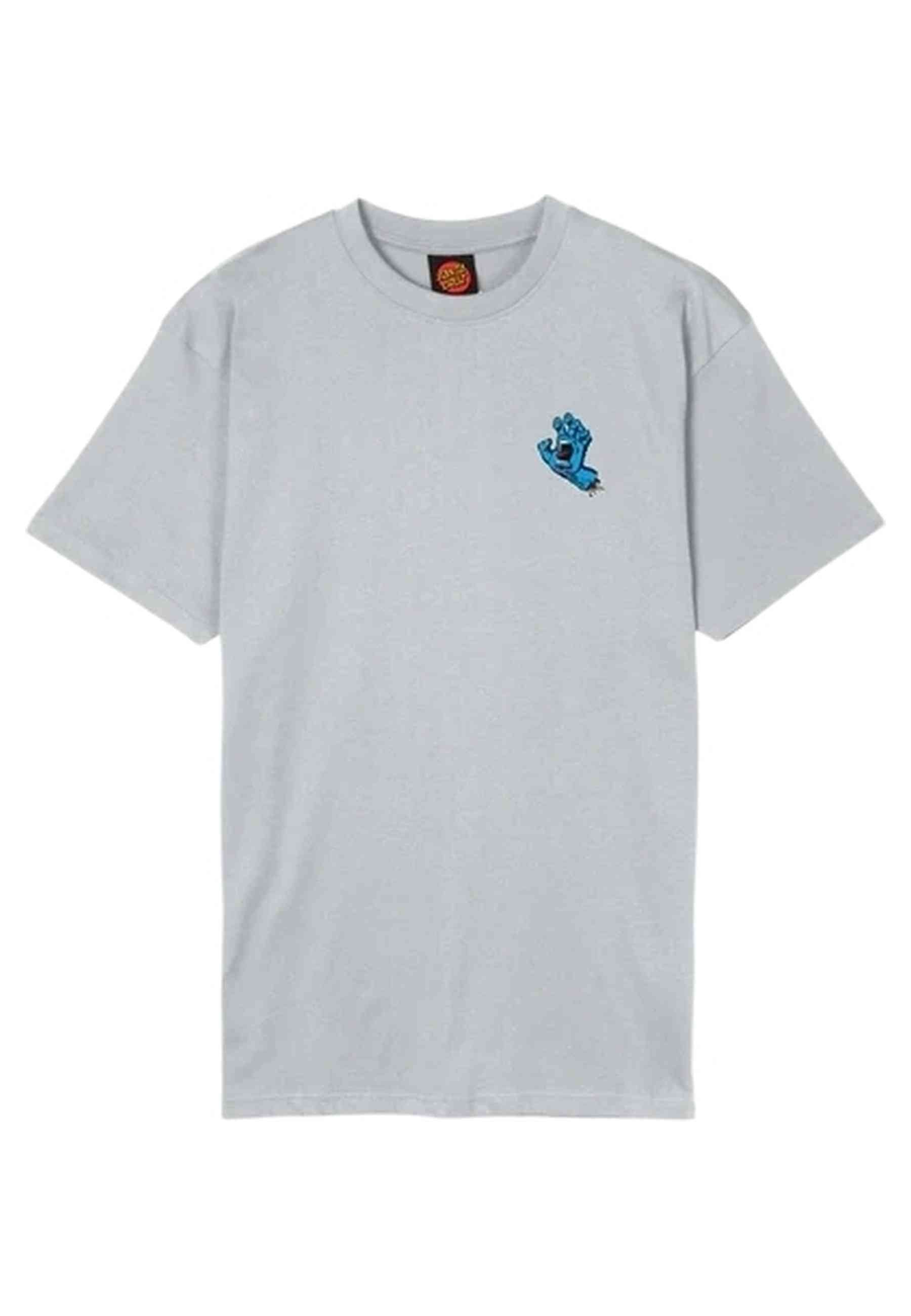 CAMISETA SANTA CRUZ GRIS SCREAMING HAND CHEST TEE