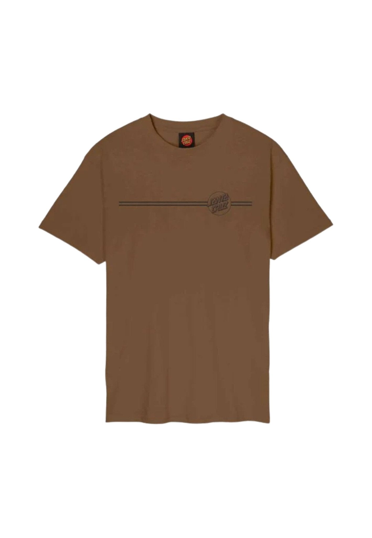 CAMISETA SANTA CRUZ MARRON TONAL OPUS DOT STRIPE TEE - AREA ZERO